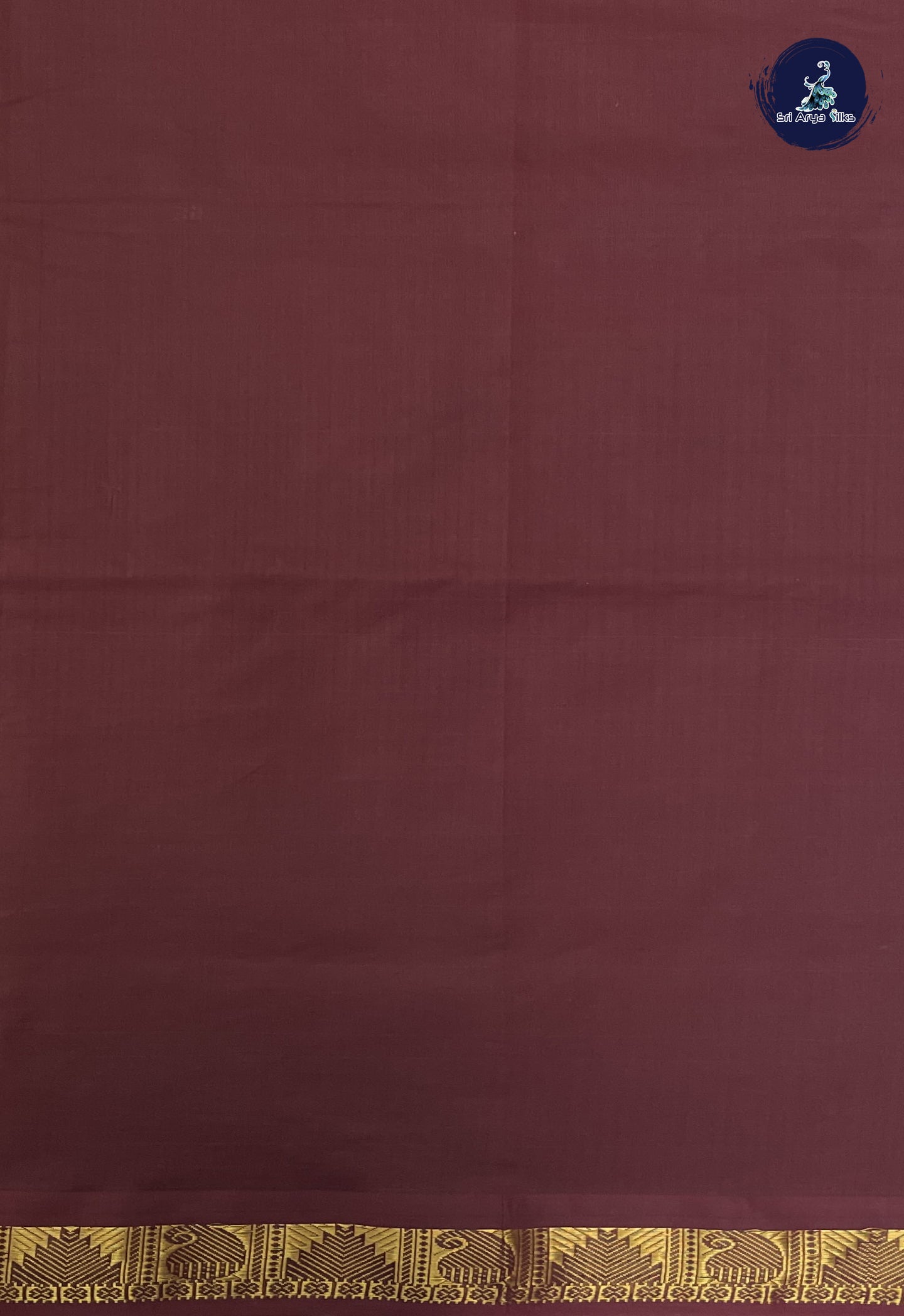 Mustard Yellow Kanchi Semi Silk Cotton Saree With Plain Pattern
