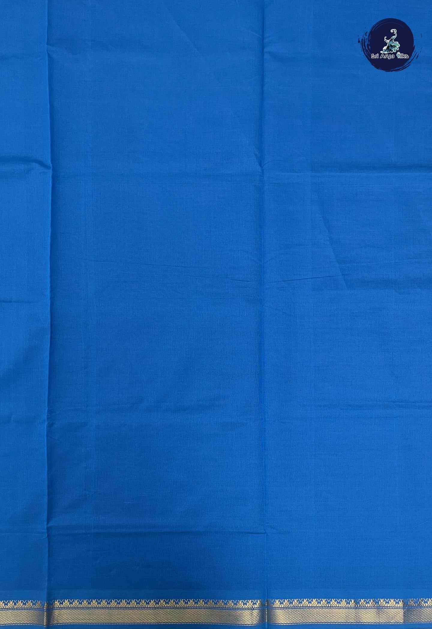 Purple Kanchi Semi Silk Cotton Saree With Plain Pattern