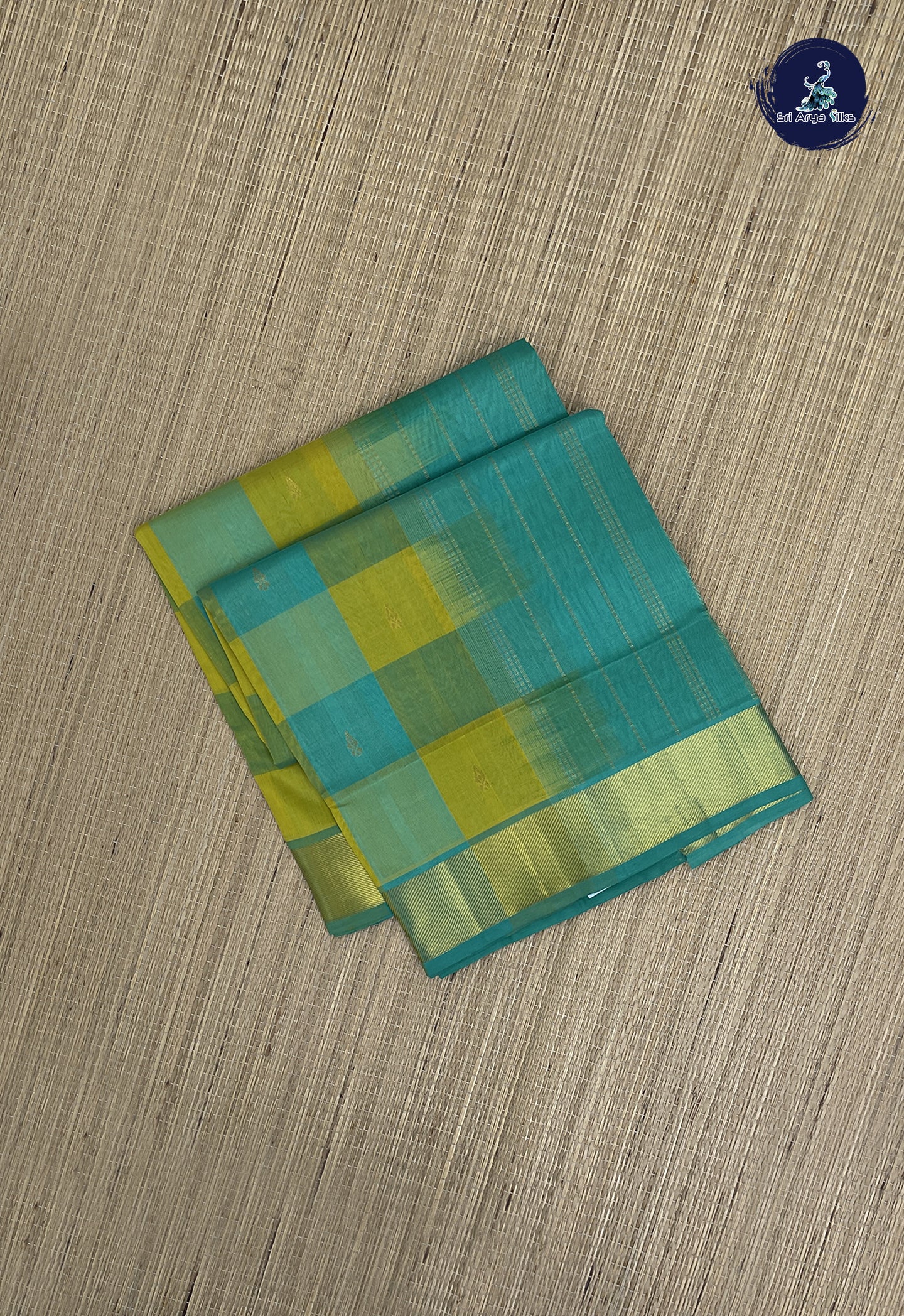 Multi Colour Simple Silk Cotton Saree With Paalum Pazham Kattam Pattern