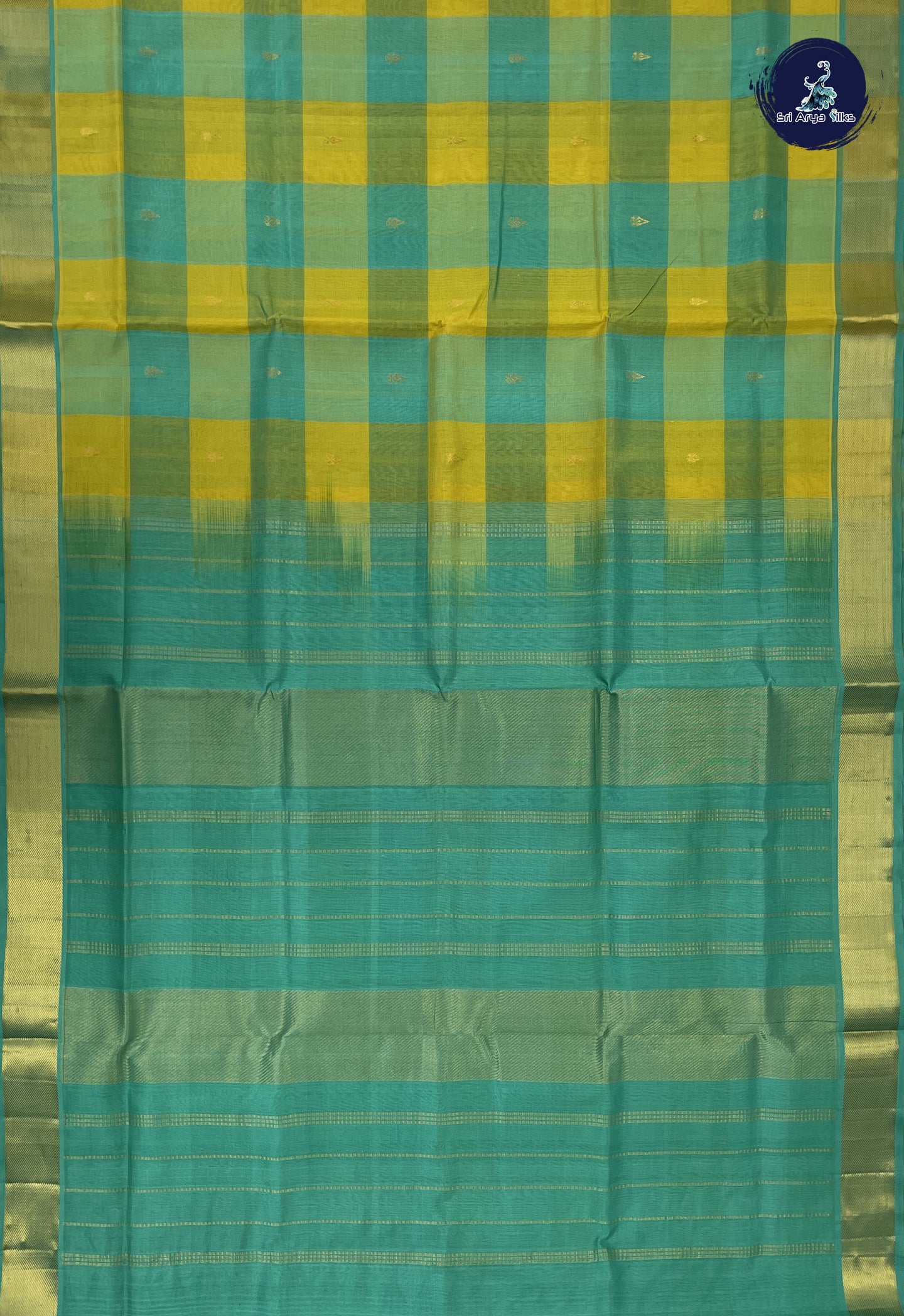 Multi Colour Simple Silk Cotton Saree With Paalum Pazham Kattam Pattern