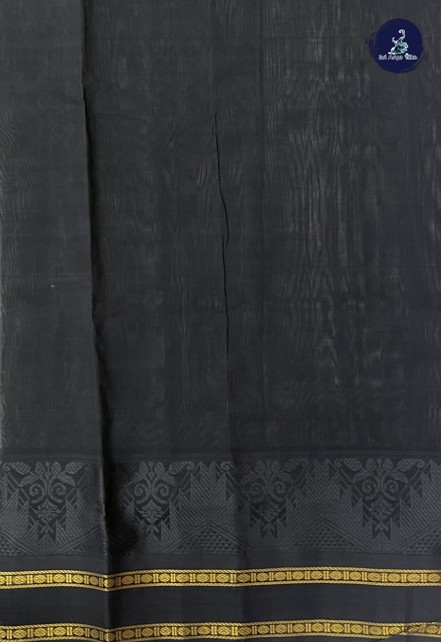 Elaichi Green Korvai Silk Cotton Saree With Veldhari Stripes Pattern