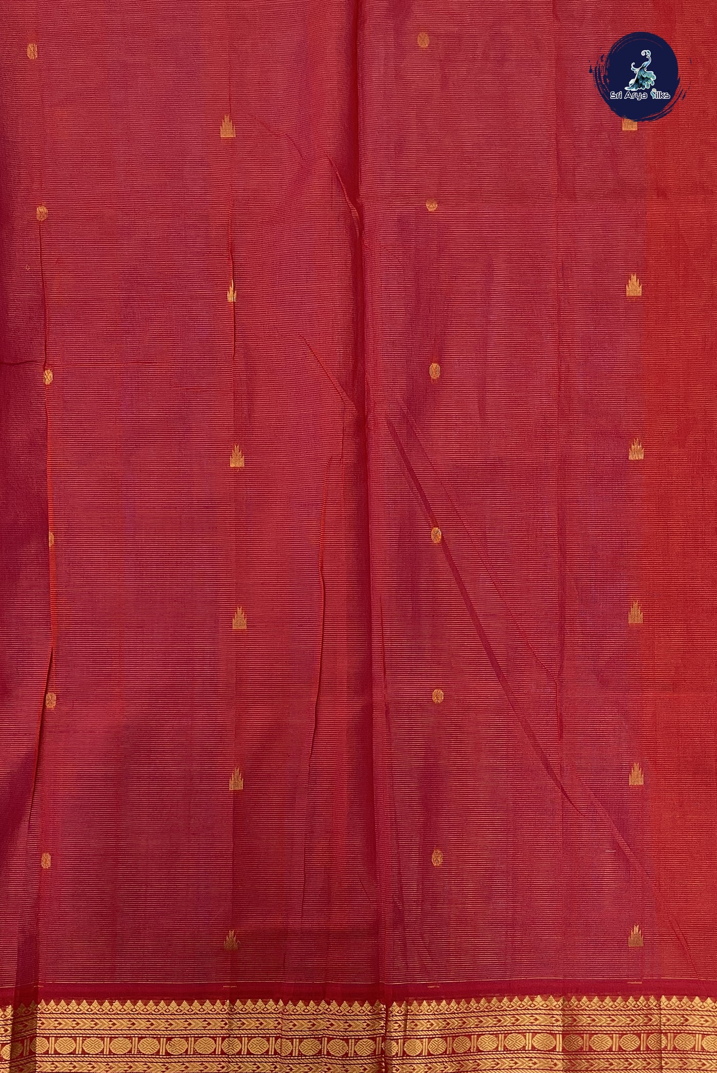 Lavender Vaira Oosi Silk Cotton Saree With Vaira Oosi Pattern