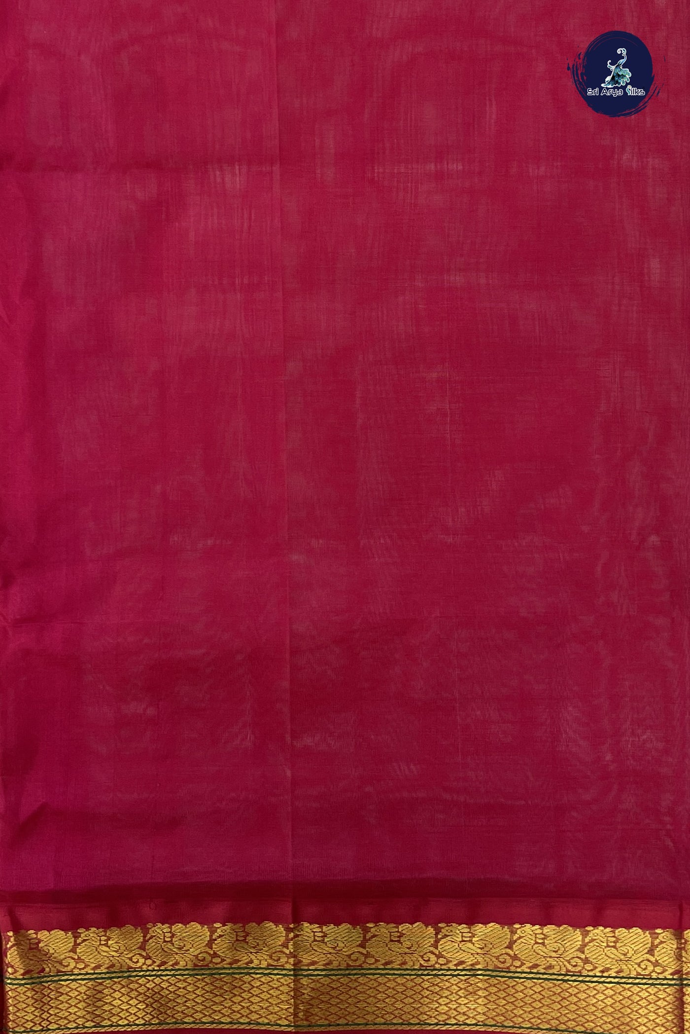 Parrot Green Korvai Silk Cotton Saree With Zari Buttas Pattern
