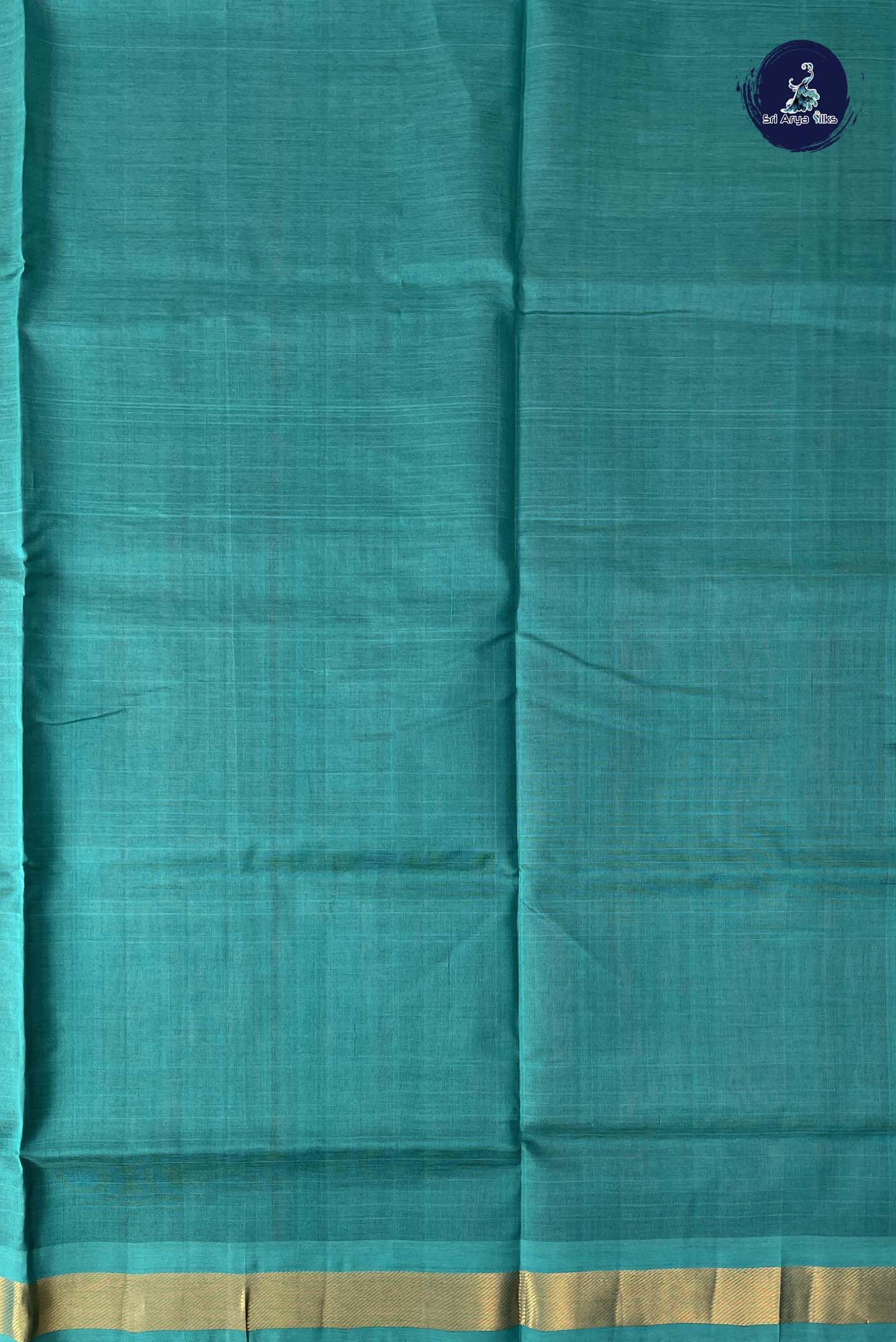 Dual Tone Brown Simple Silk Cotton Saree With Plain Pattern