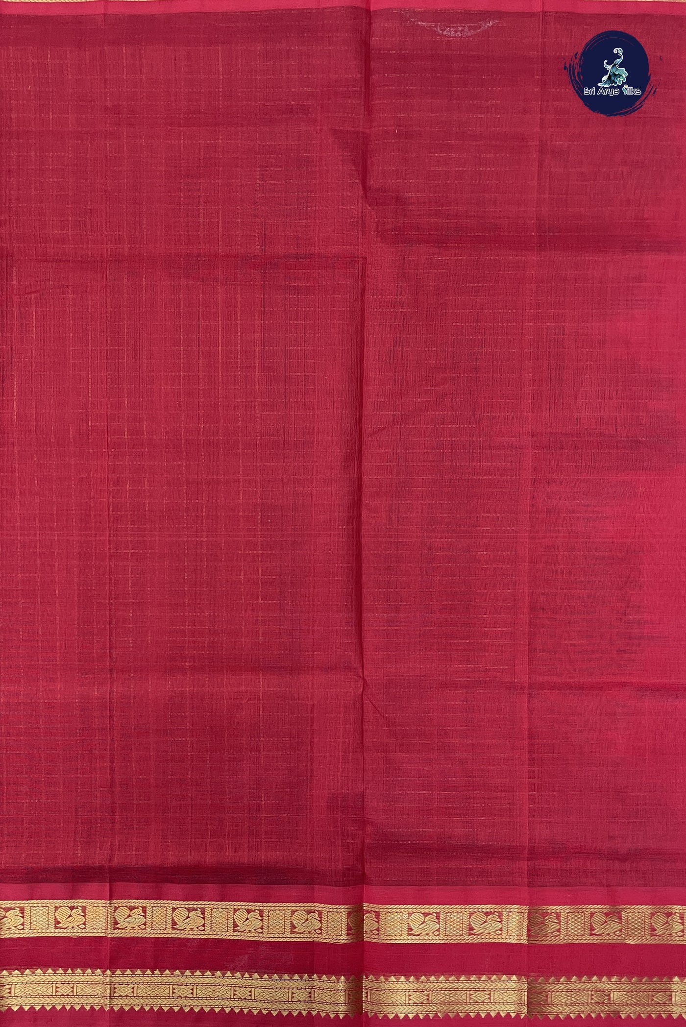 Dual Tone Maroon Checked Saree With Zari Checked Pattern