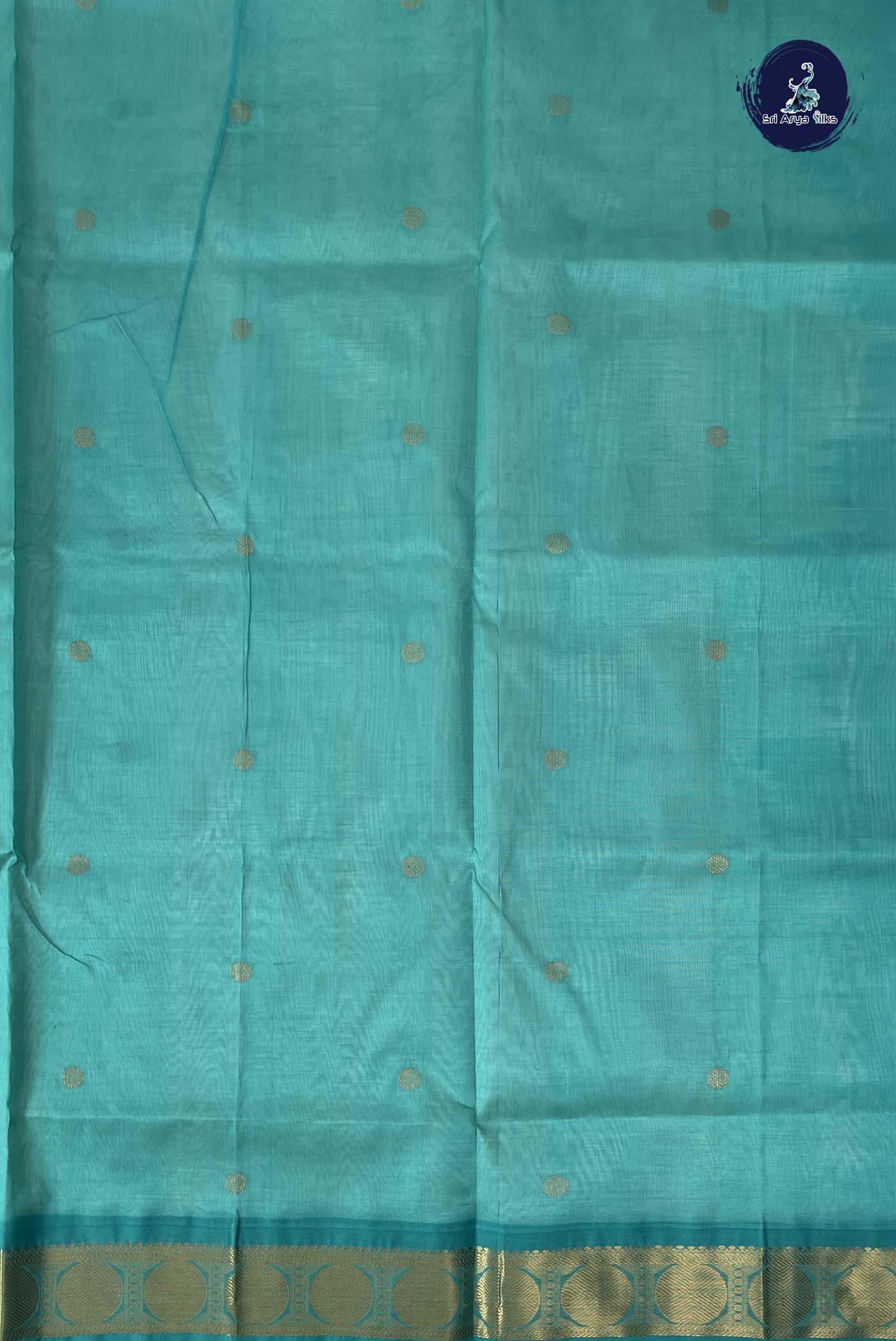 Off White Korvai Silk Cotton Saree With Zari Buttas Pattern