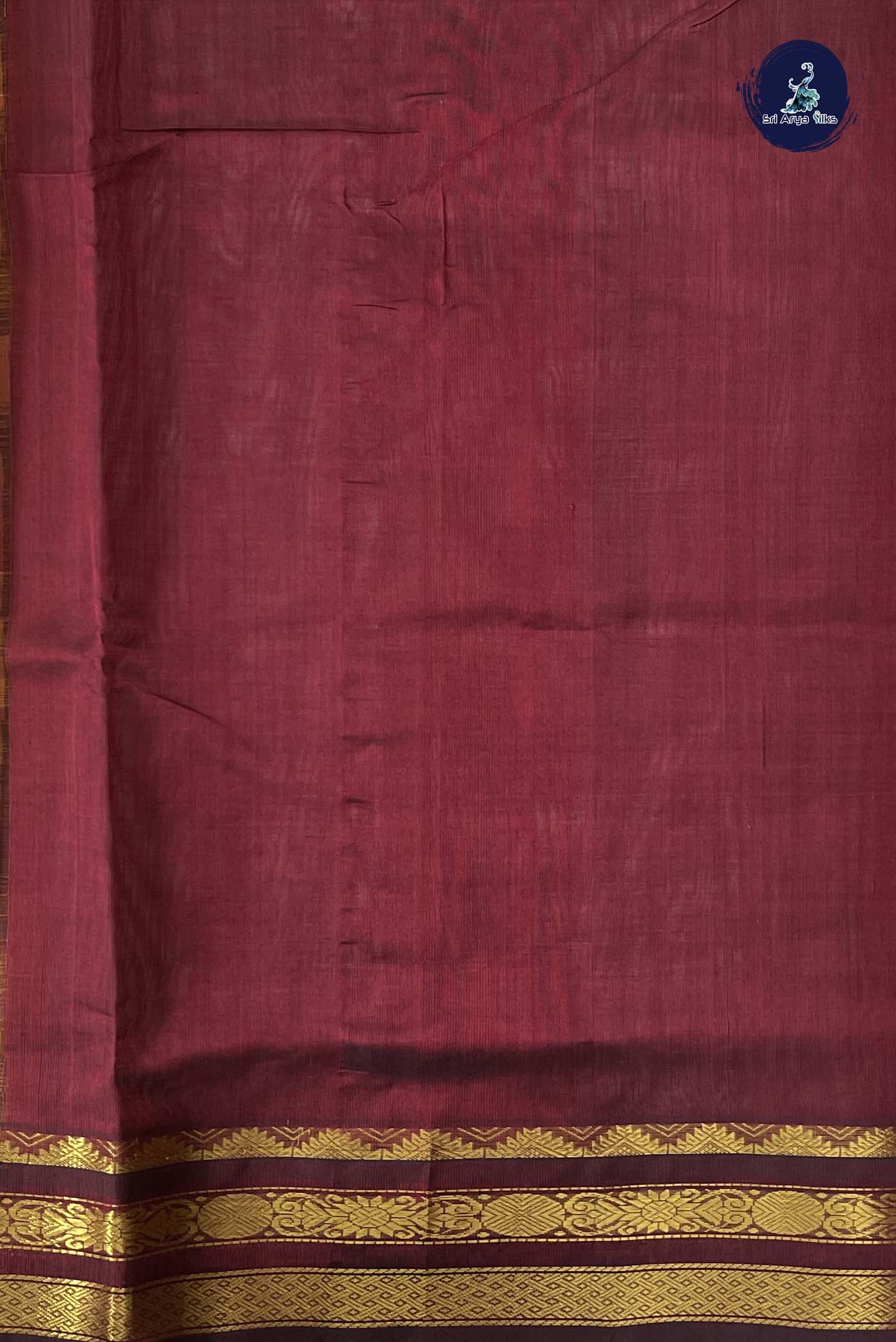 Mustard Yellow Korvai Silk Cotton Saree With Zari Buttas Pattern