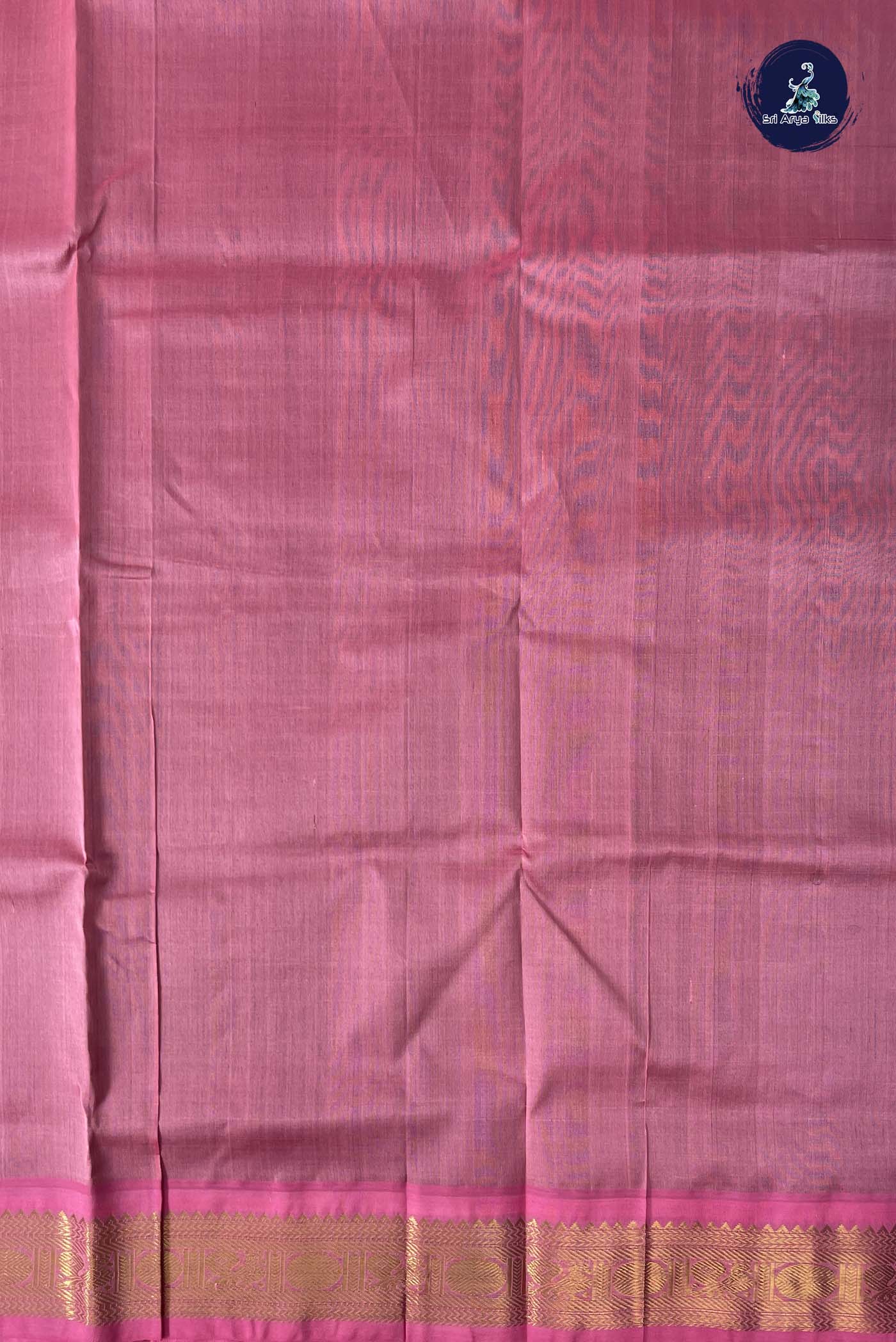 Bottle Green Checked Saree With Zari Checked Pattern