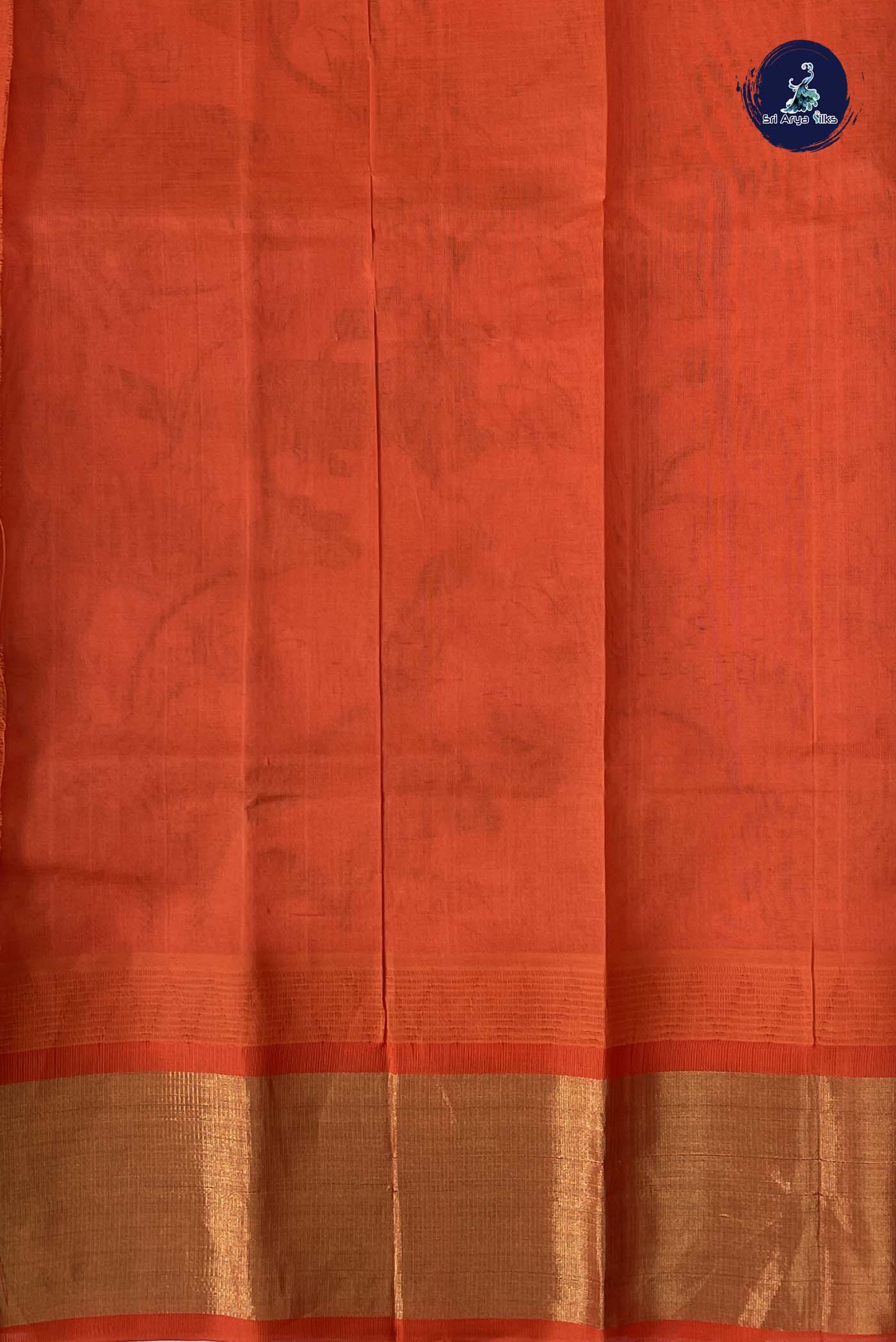 Off White Korvai Silk Cotton Saree With Printed Pattern