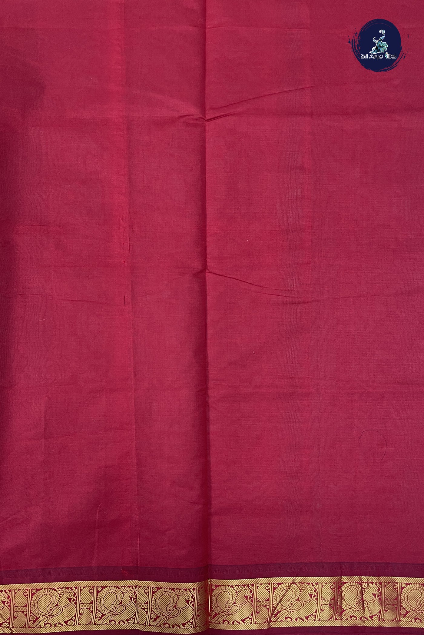Pastel Shade Kanchi Semi Silk Cotton Saree With Plain Pattern