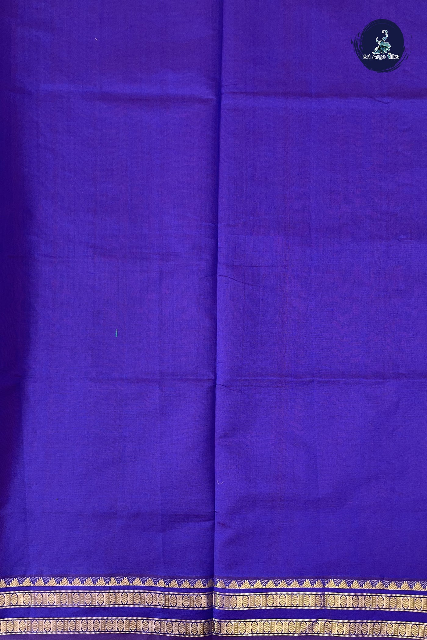 Pink Kanchi Semi Silk Cotton Saree With Plain Pattern