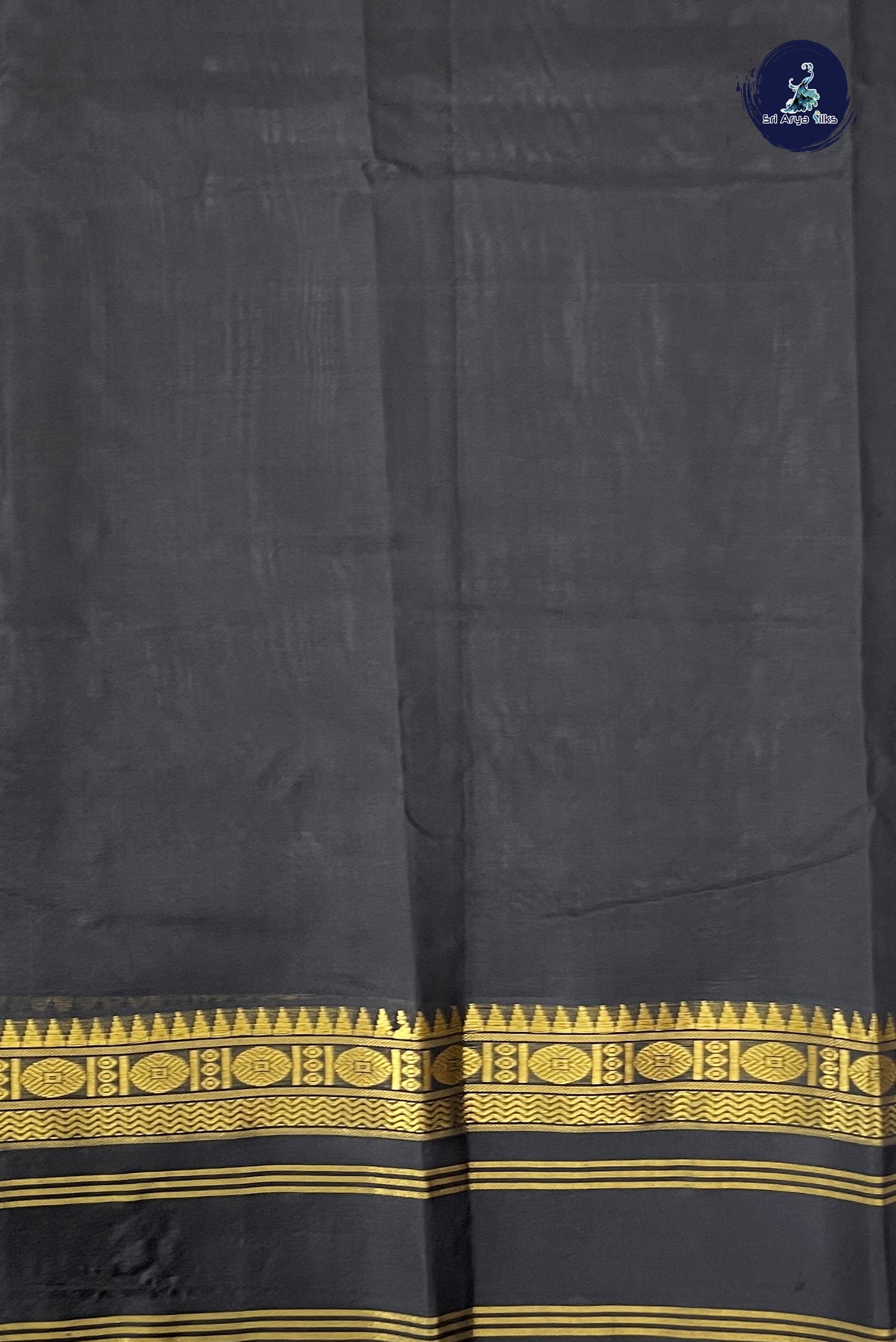 Multi Colour Korvai Silk Cotton Saree With Paalum Pazham Kattam Pattern