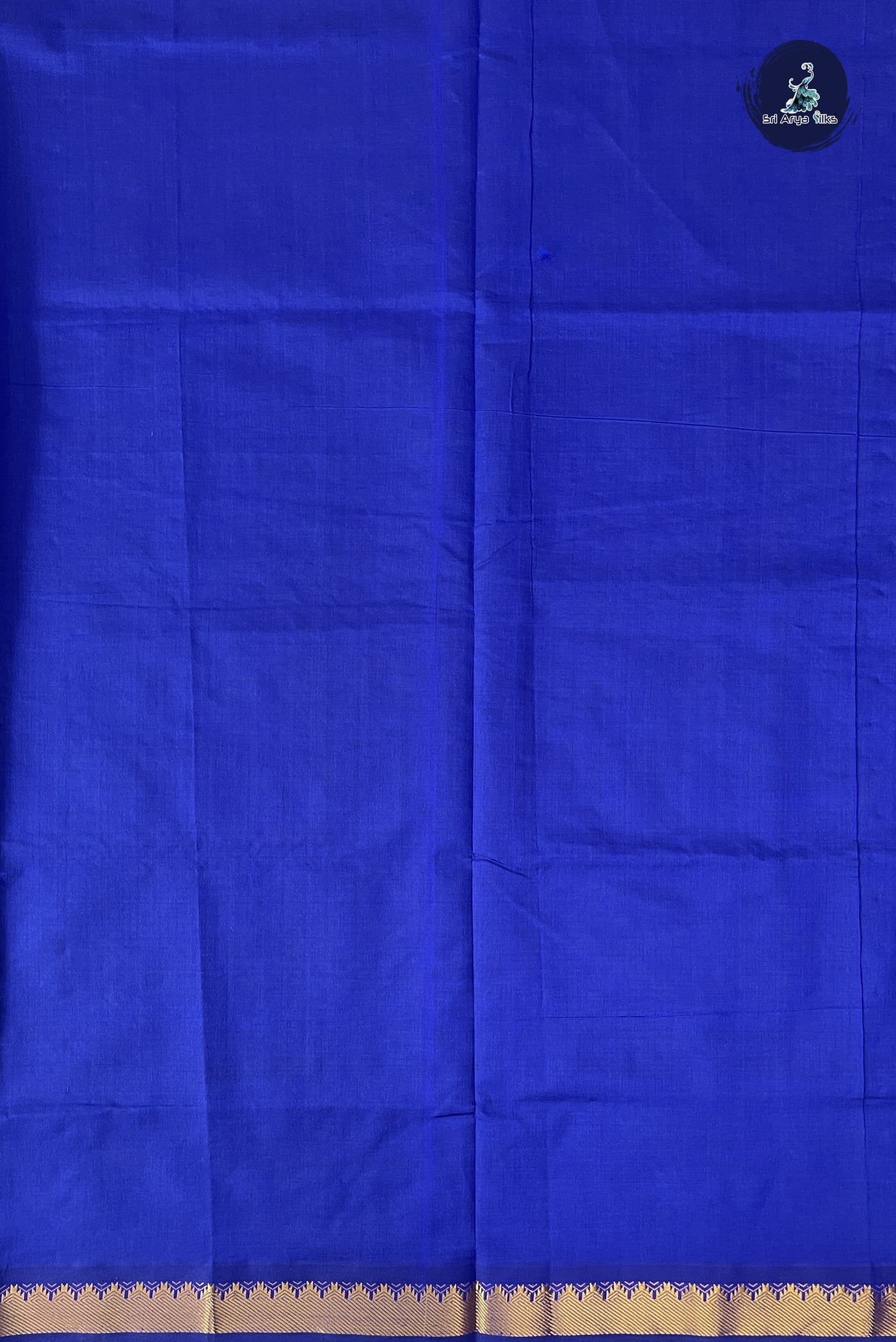 Green Kanchi Semi Silk Cotton Saree With Plain Pattern