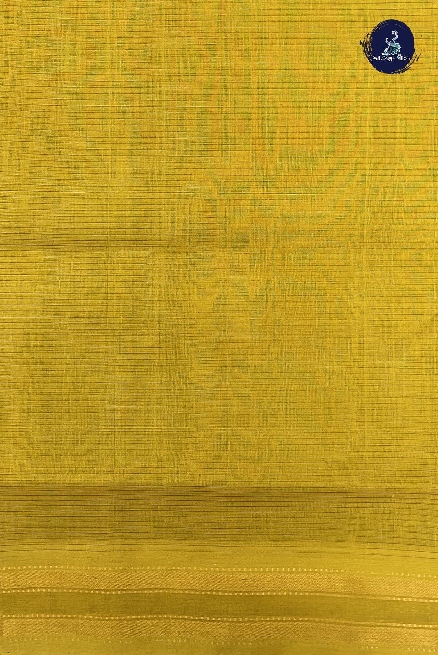 Navy Blue Simple Silk Cotton Saree With Doria Lines Pattern