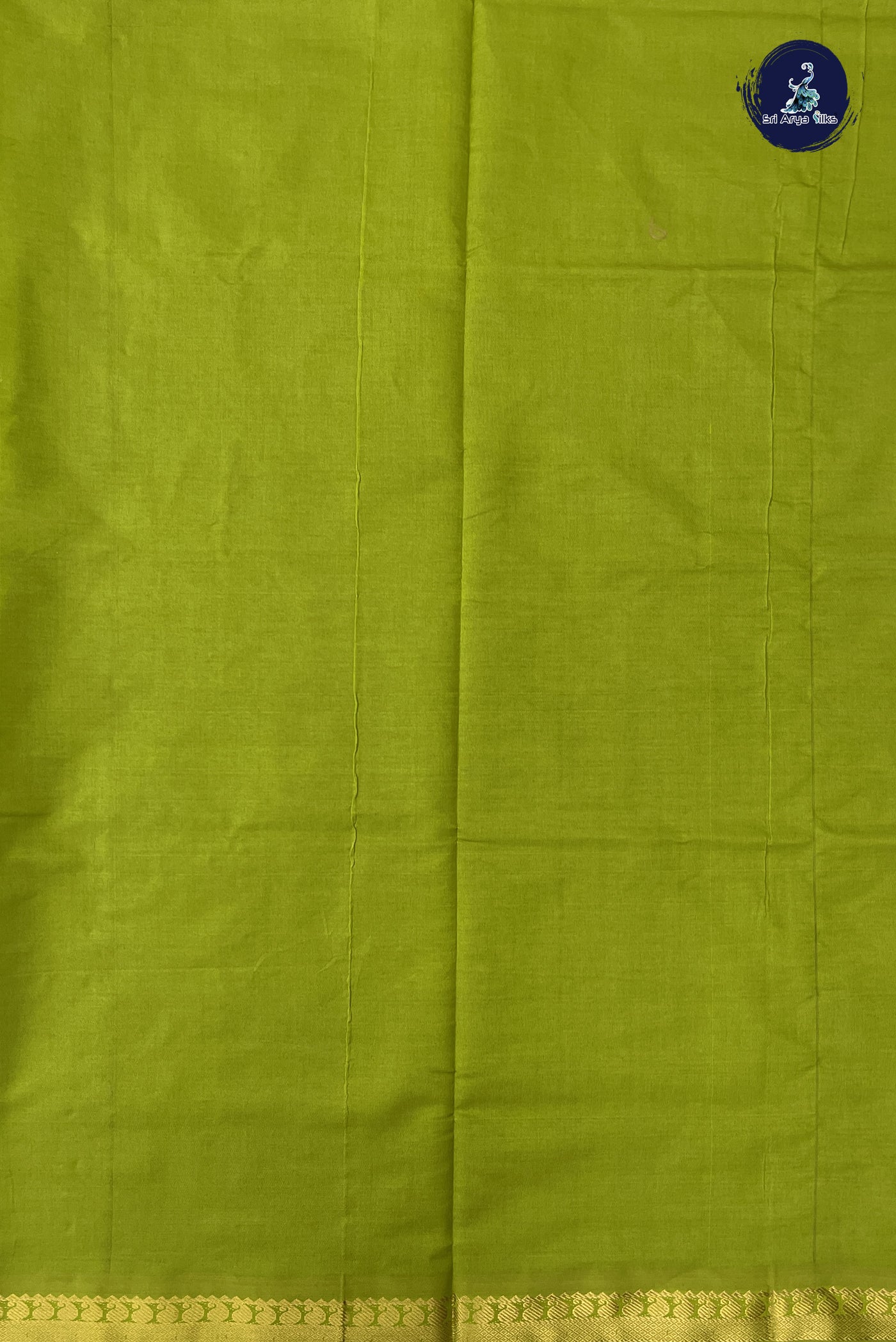 Blue Kanchi Semi Silk Cotton Saree With Plain Pattern