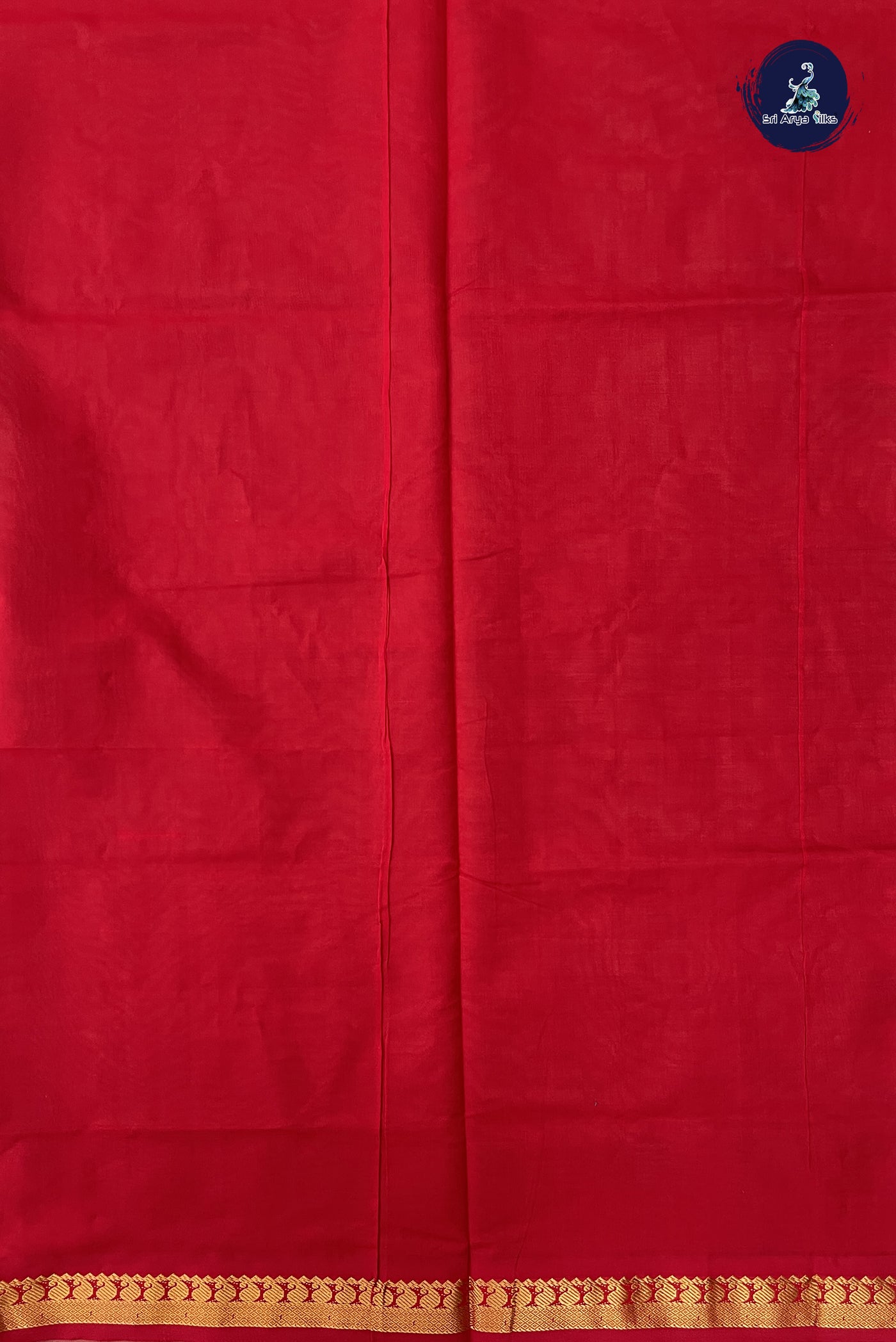 Silver Grey Kanchi Semi Silk Cotton Saree With Plain Pattern