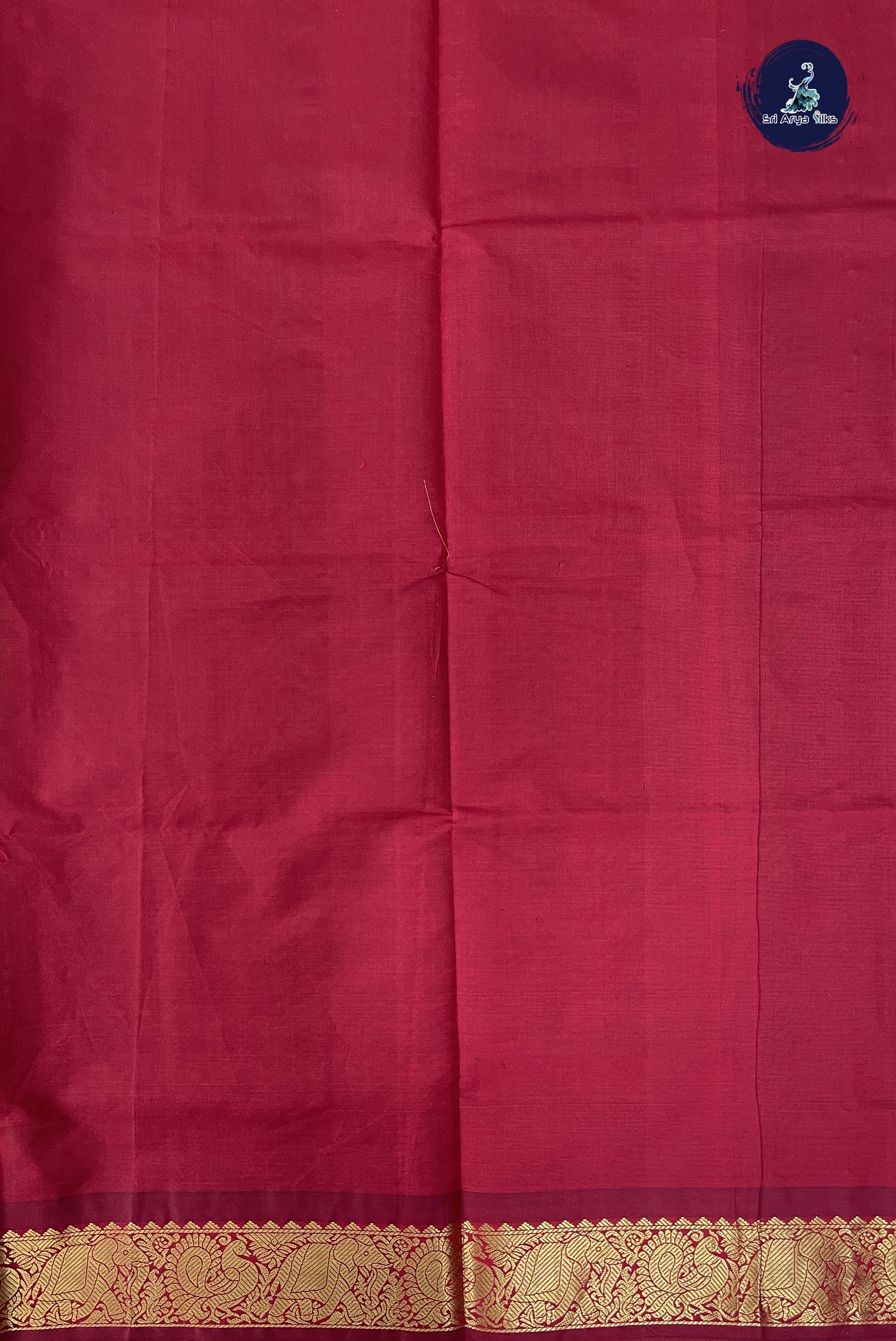 Dual Tone Mehendi Green Kanchi Semi Silk Cotton Saree With Plain Pattern