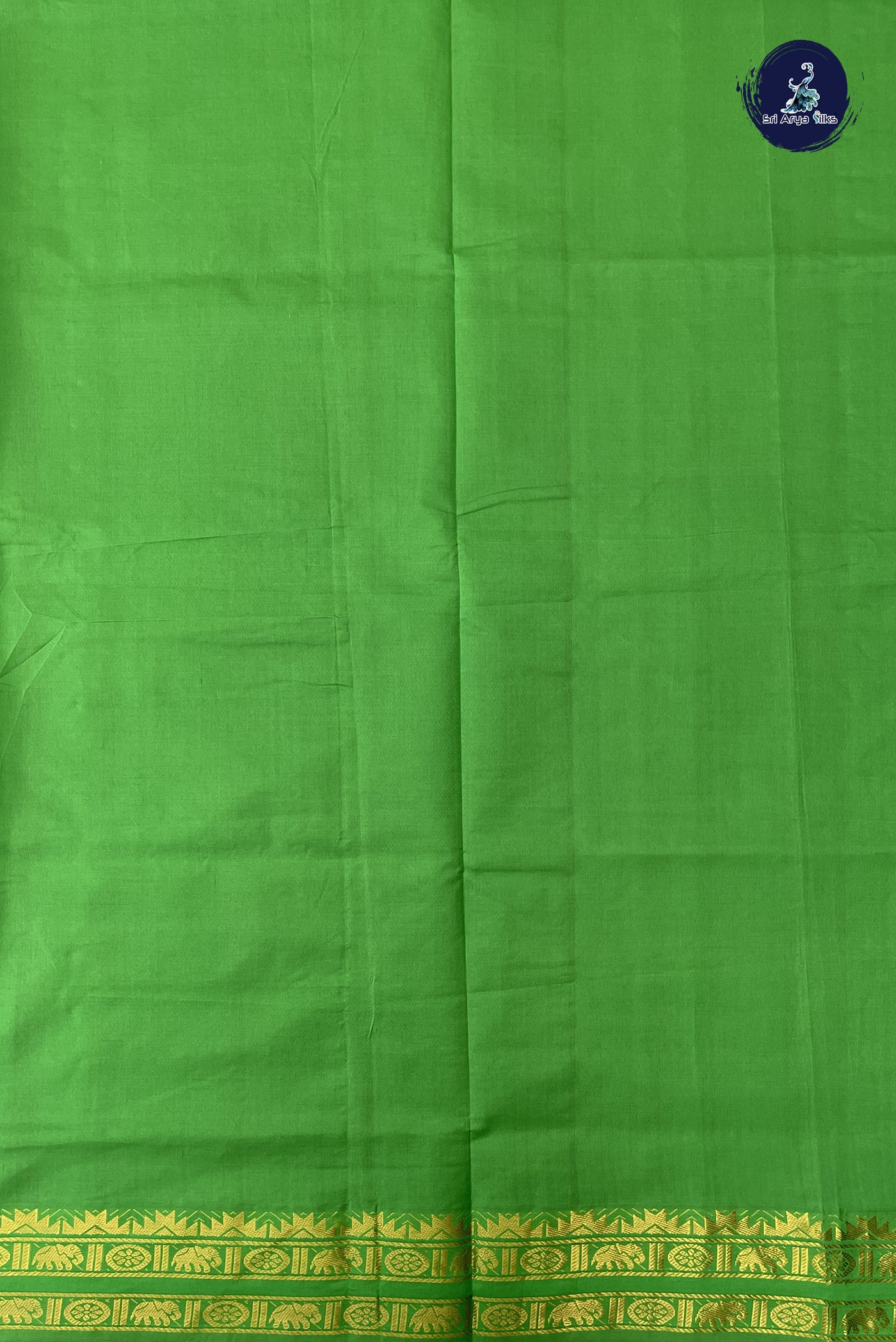 Vadamalli Kanchi Semi Silk Cotton Saree With Plain Pattern