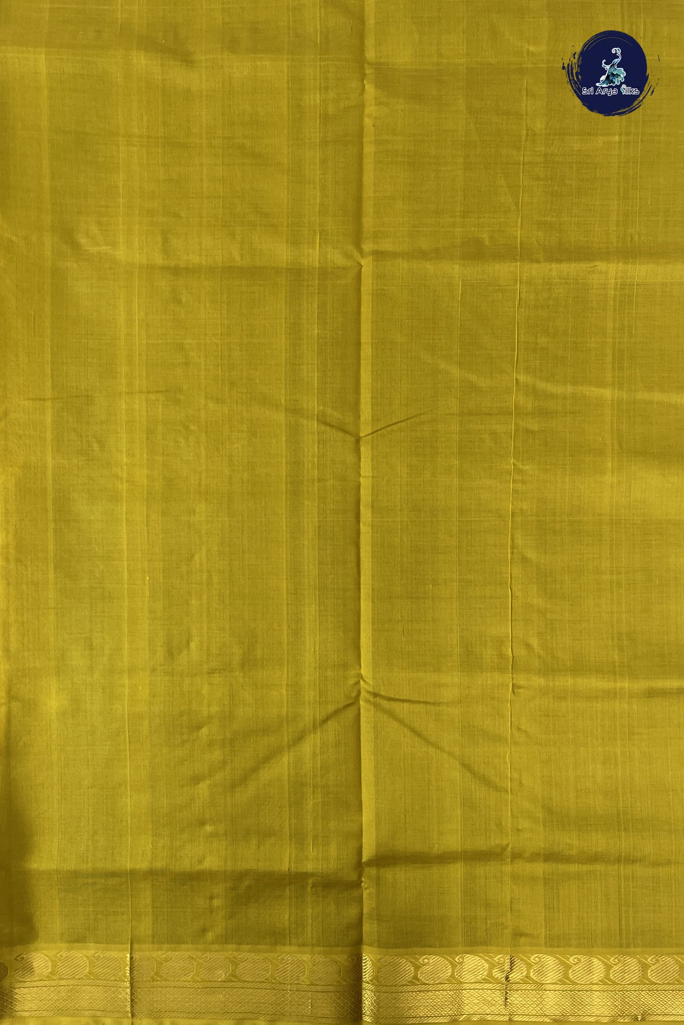 Bottle Green Simple Silk Cotton Saree With Plain Pattern