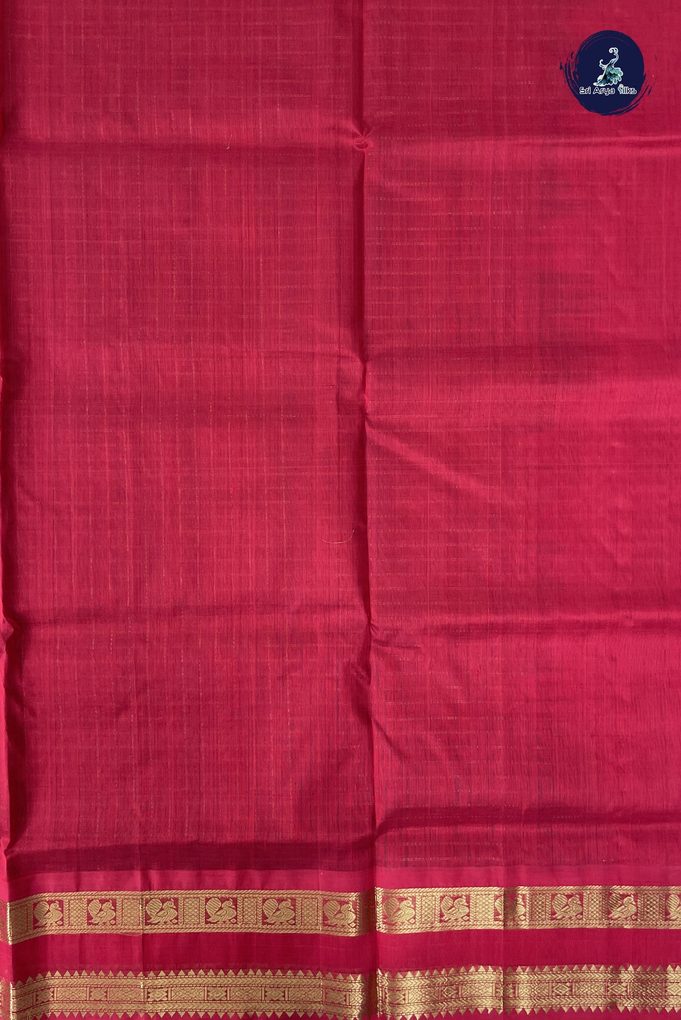 Dual Tone Maroon Checked Saree With Zari Checked Pattern