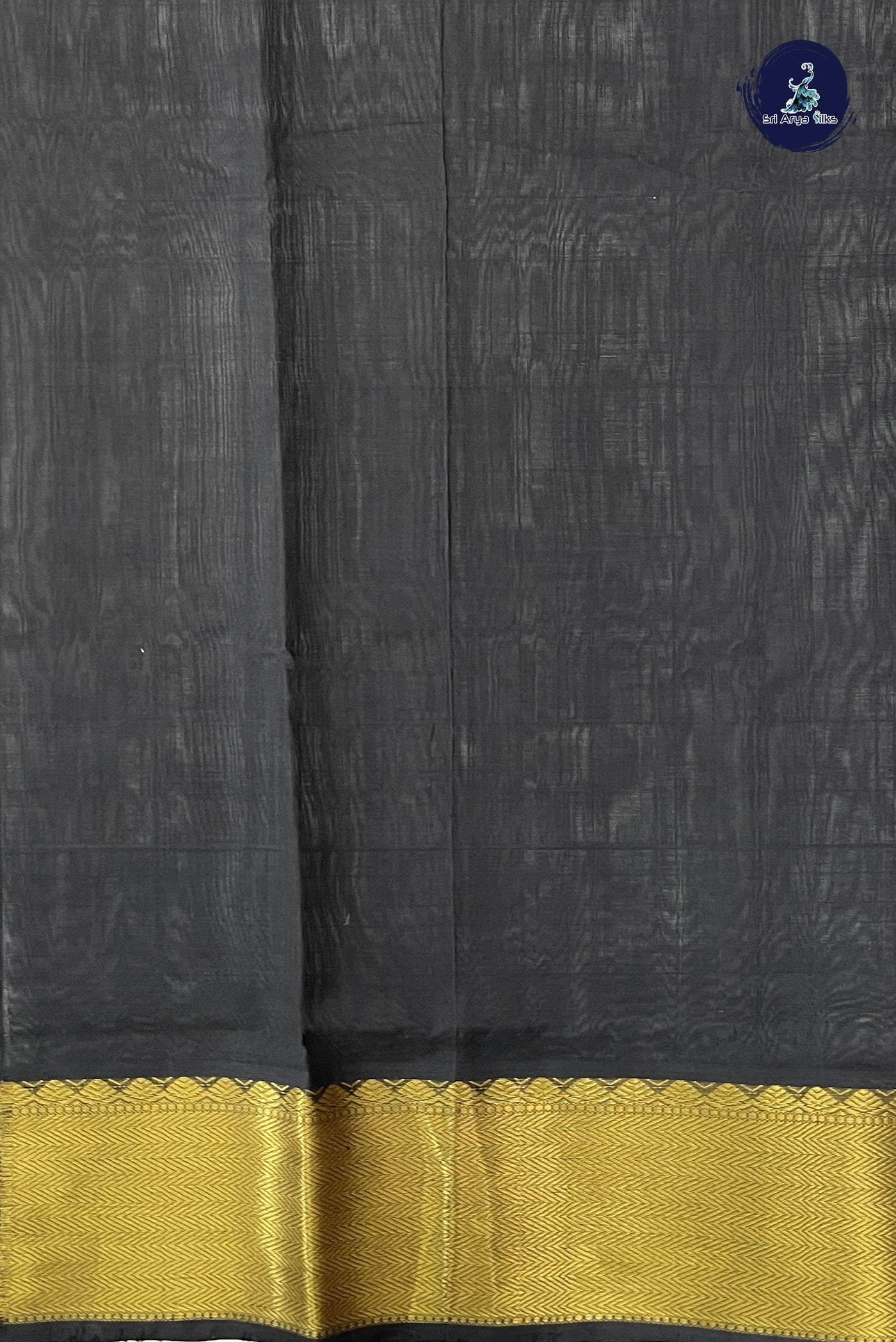 Honey Brown Bridal Silk Cotton Saree With Stripes Pattern