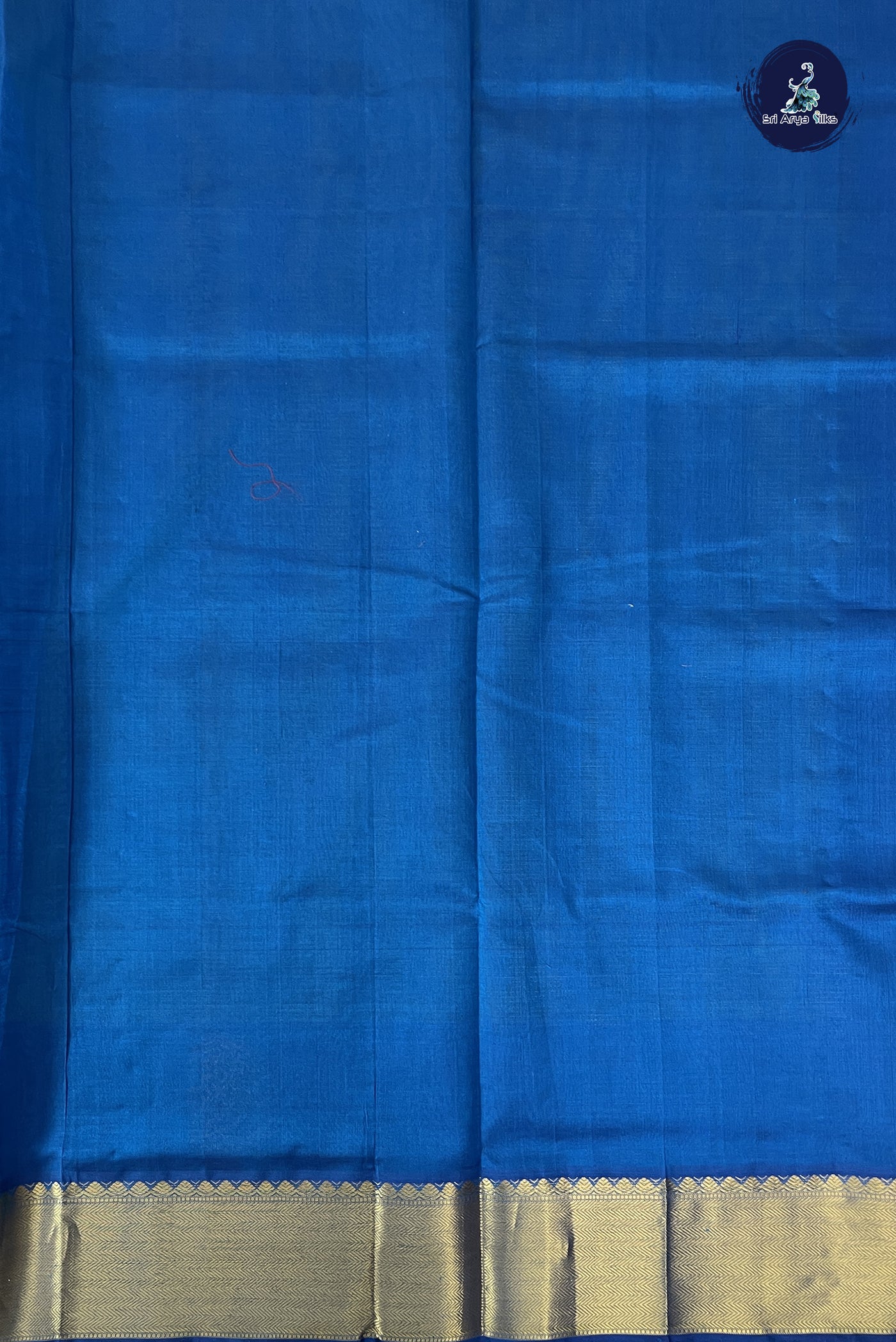 Bluish Green Bridal Silk Cotton Saree With Stripes Pattern