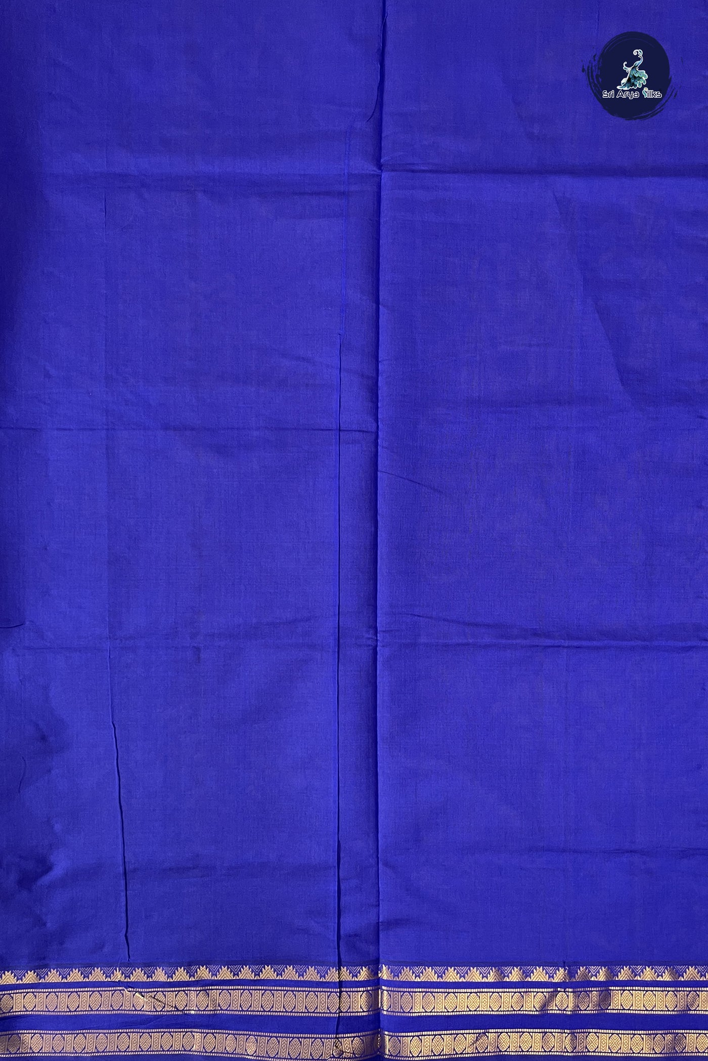 Mustard Kanchi Semi Silk Cotton Saree With Plain Pattern