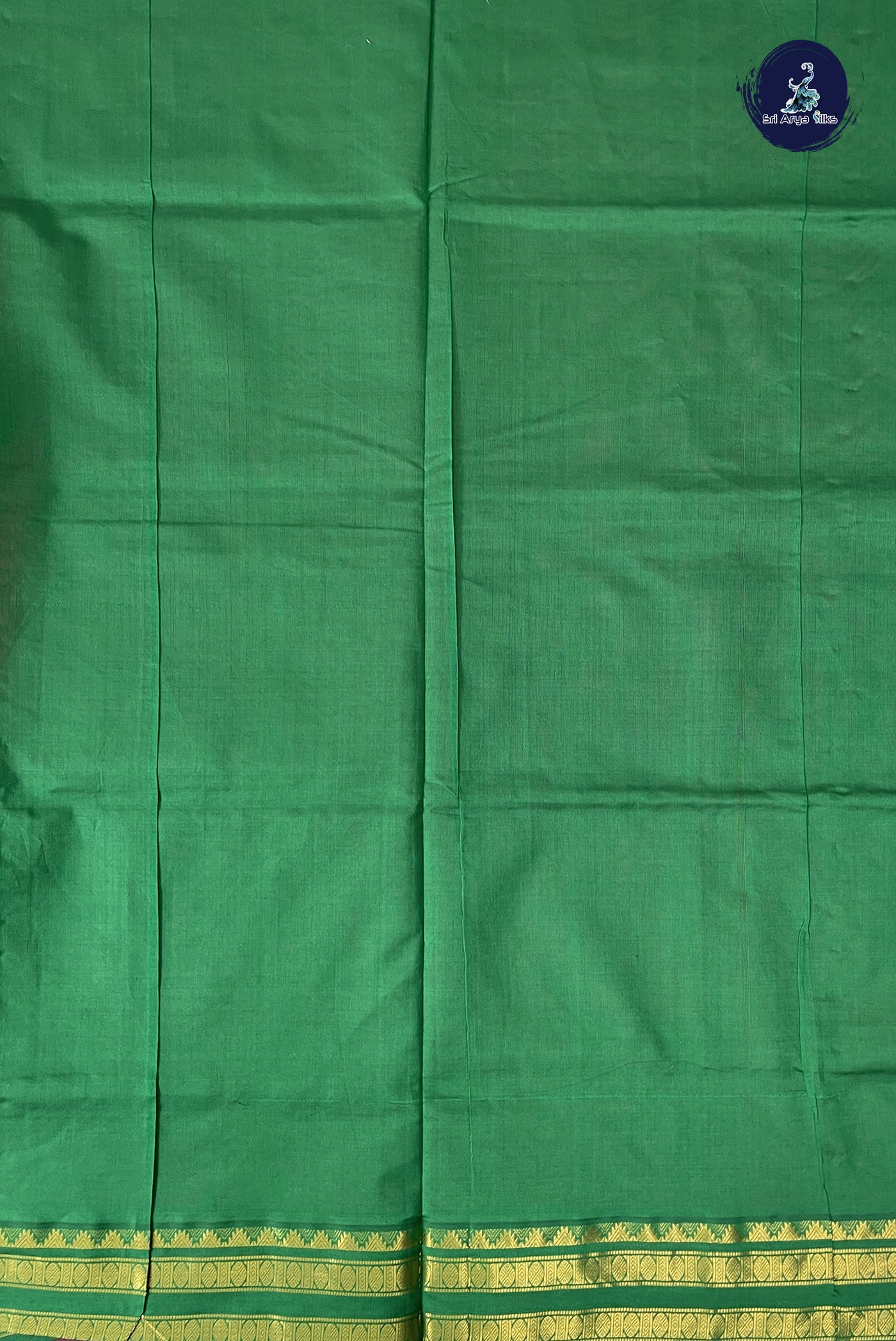 Pink Kanchi Semi Silk Cotton Saree With Plain Pattern