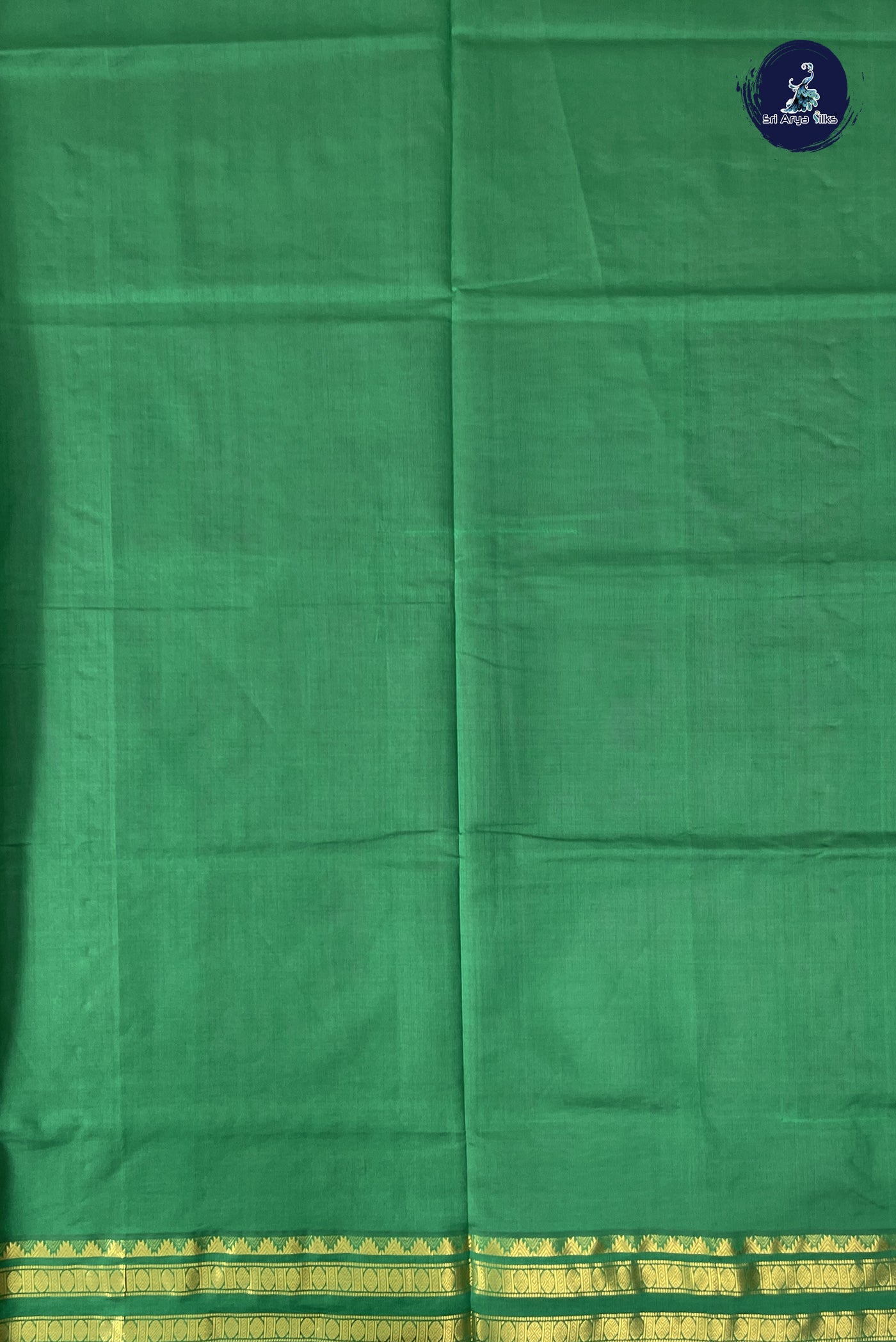 Vadamalli Kanchi Semi Silk Cotton Saree With Plain Pattern