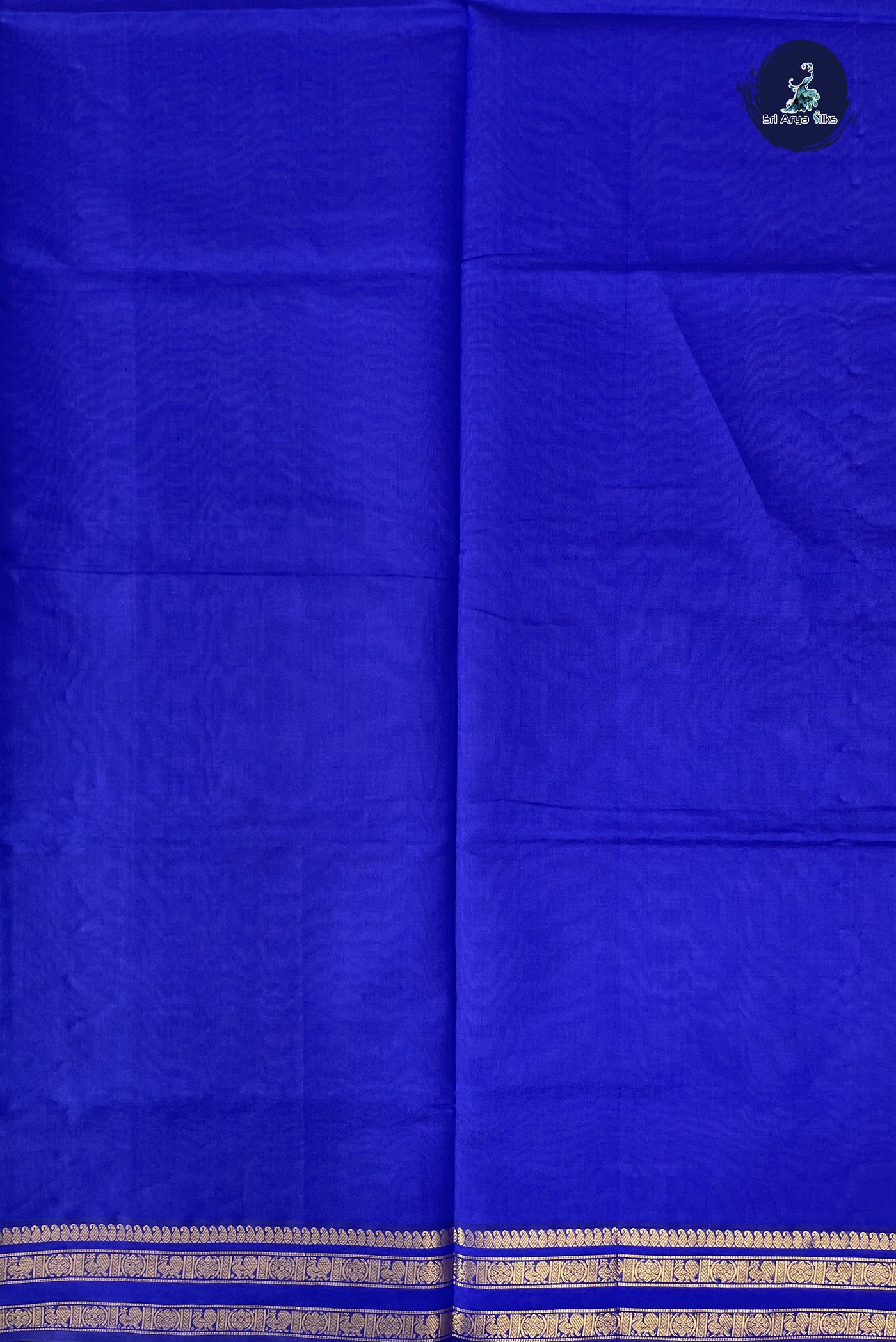 Lavender Kanchi Semi Silk Cotton Saree With Plain Pattern