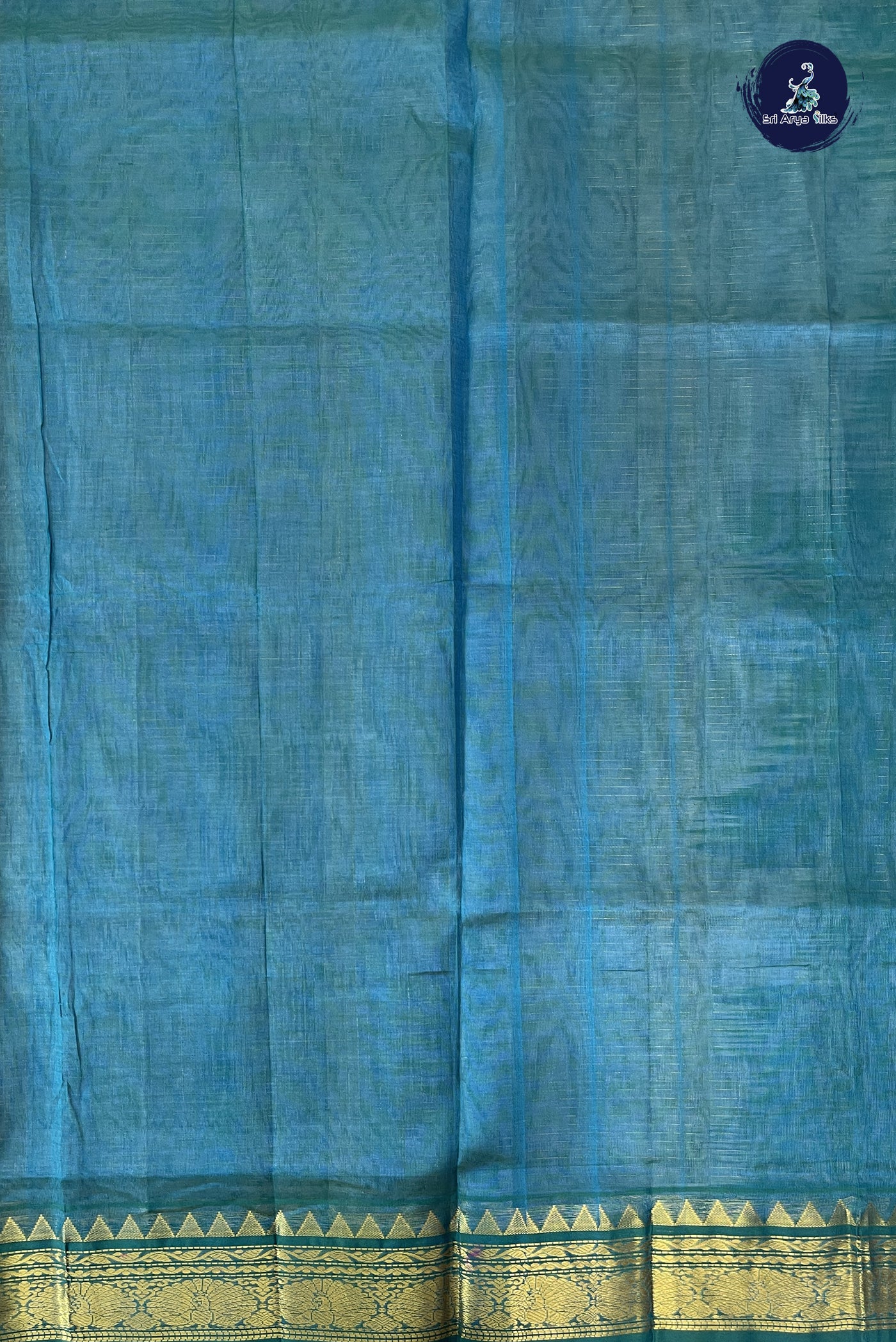Silver Grey Checked Saree With Zari Checked Pattern