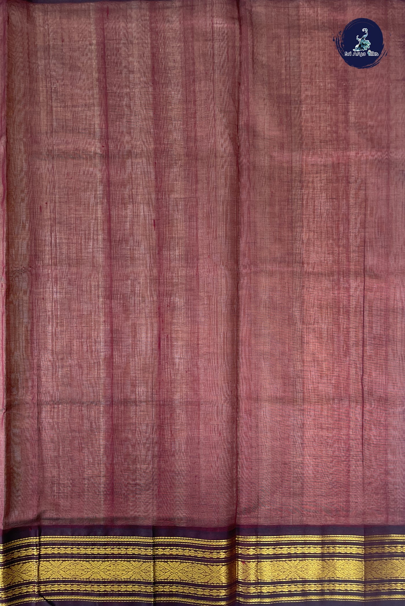 Cream Korvai Silk Cotton Saree With Zari Buttas Pattern