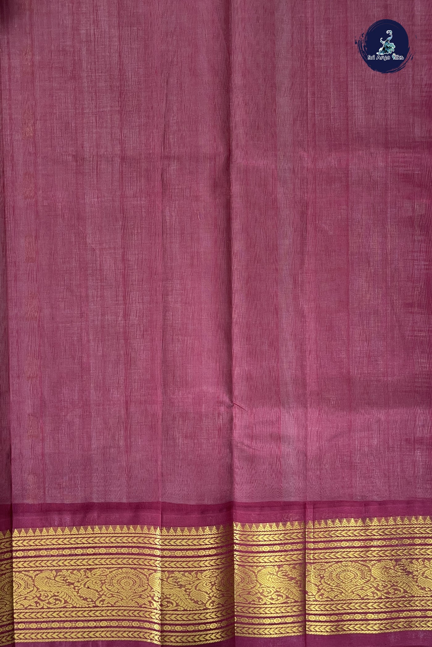 Grey Korvai Silk Cotton Saree With Zari Buttas Pattern