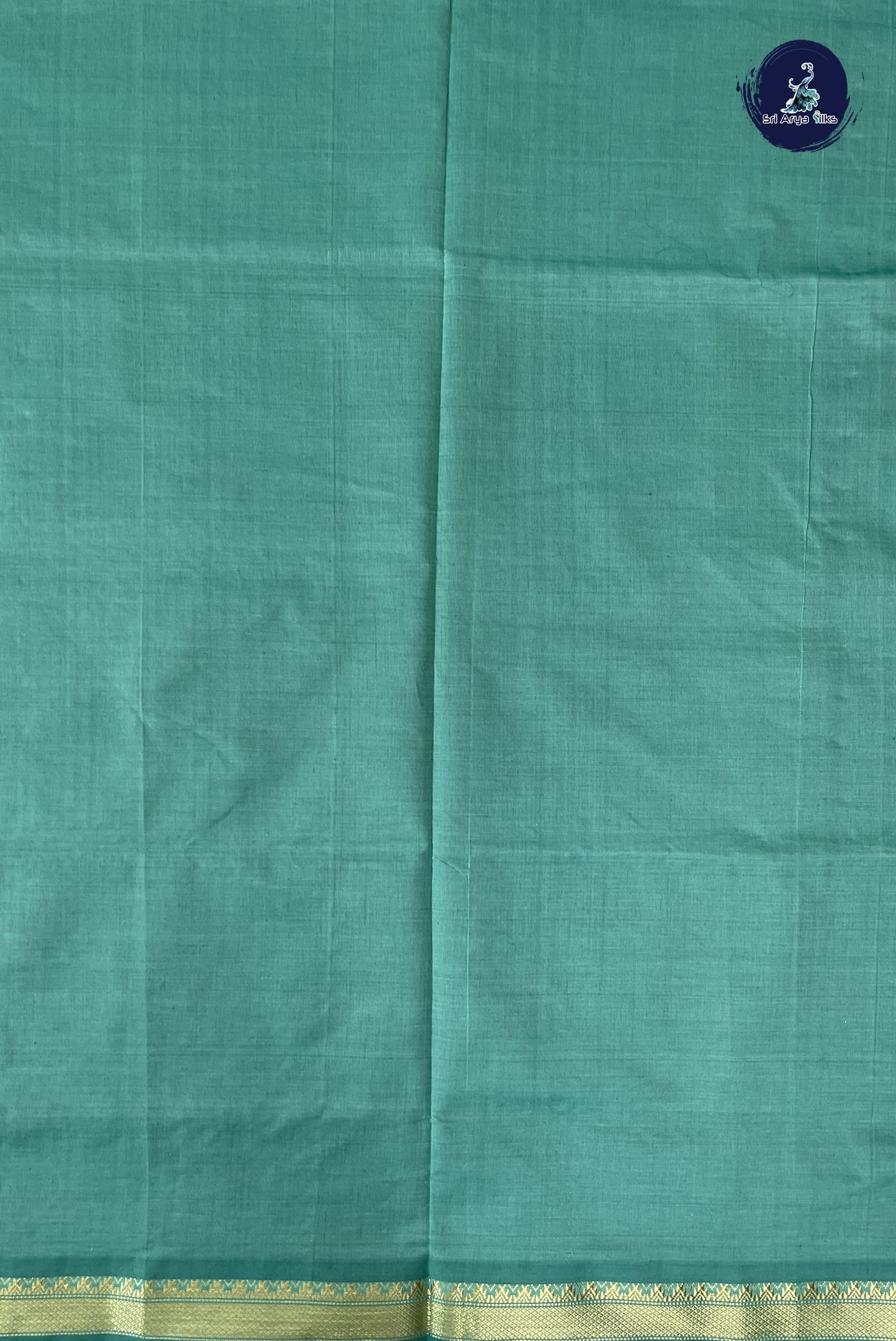 Royal Blue Kanchi Semi Silk Cotton Saree With Plain Pattern