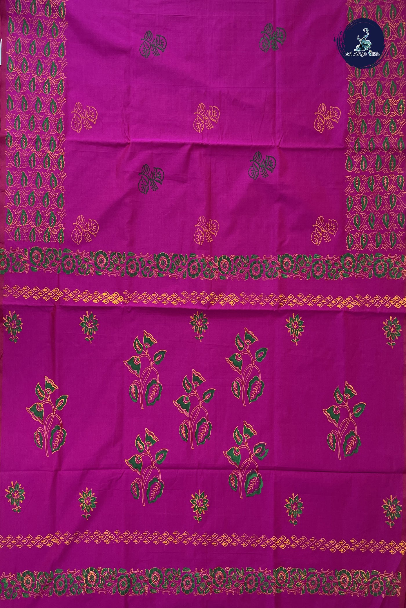 Vadamalli Kanchi Semi Silk Cotton Saree With Printed Pattern