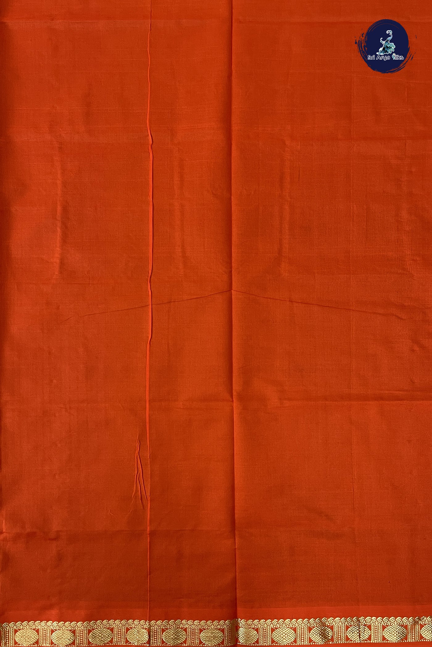 Dark Green Kanchi Semi Silk Cotton Saree With Plain Pattern