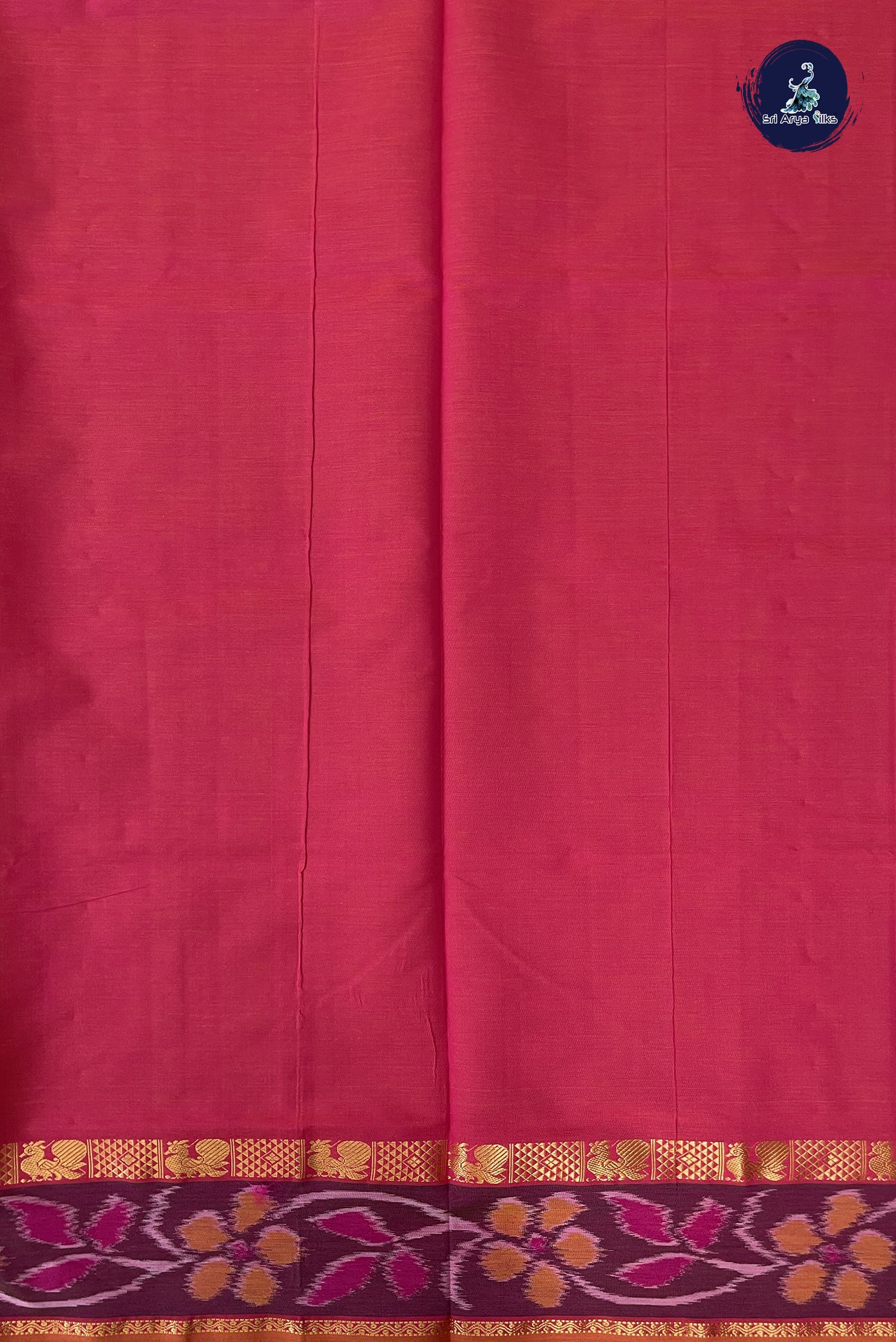 Lime Green Kanchi Semi Silk Cotton Saree With Plain Pattern