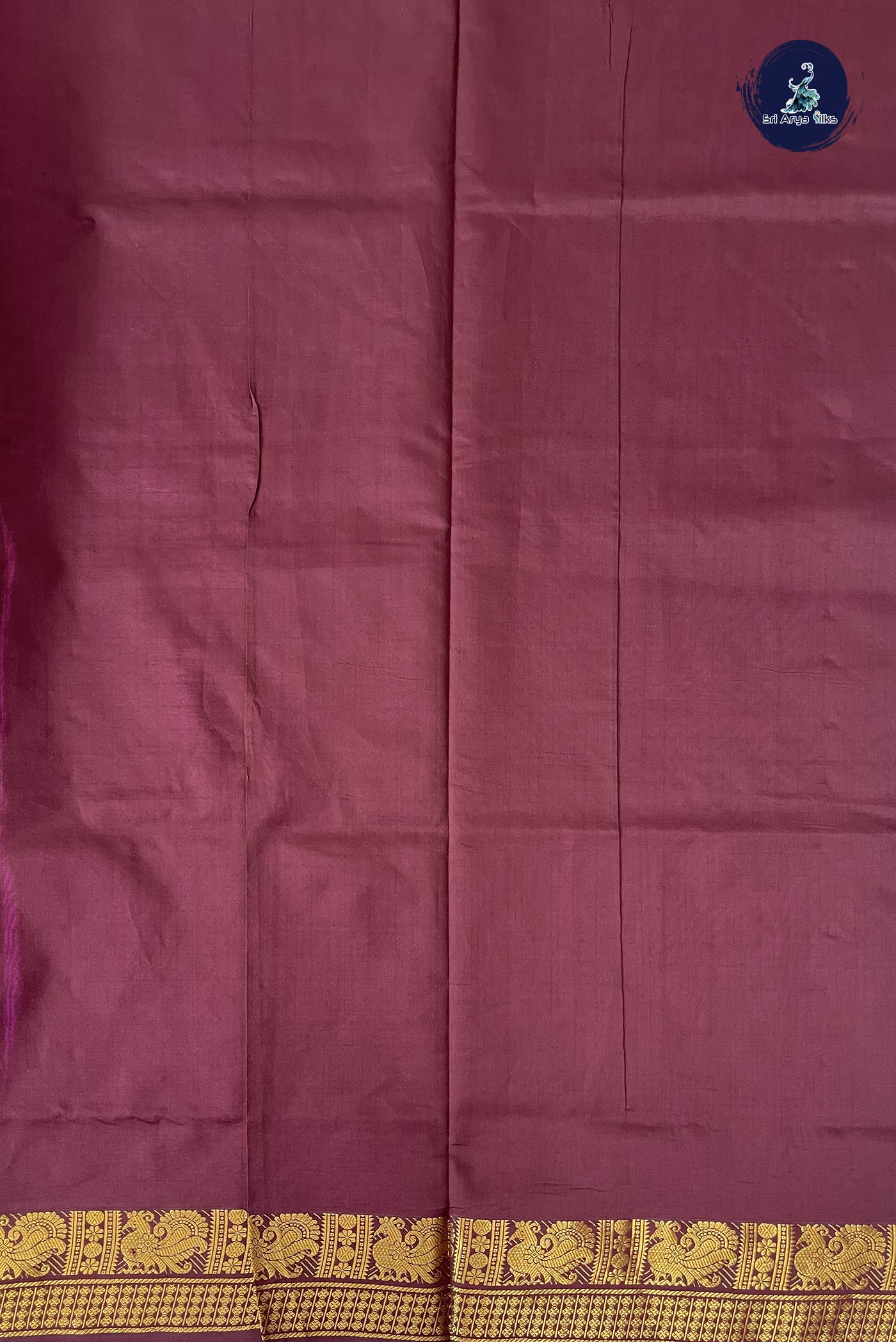 Magenta Kanchi Semi Silk Cotton Saree With Checked Pattern