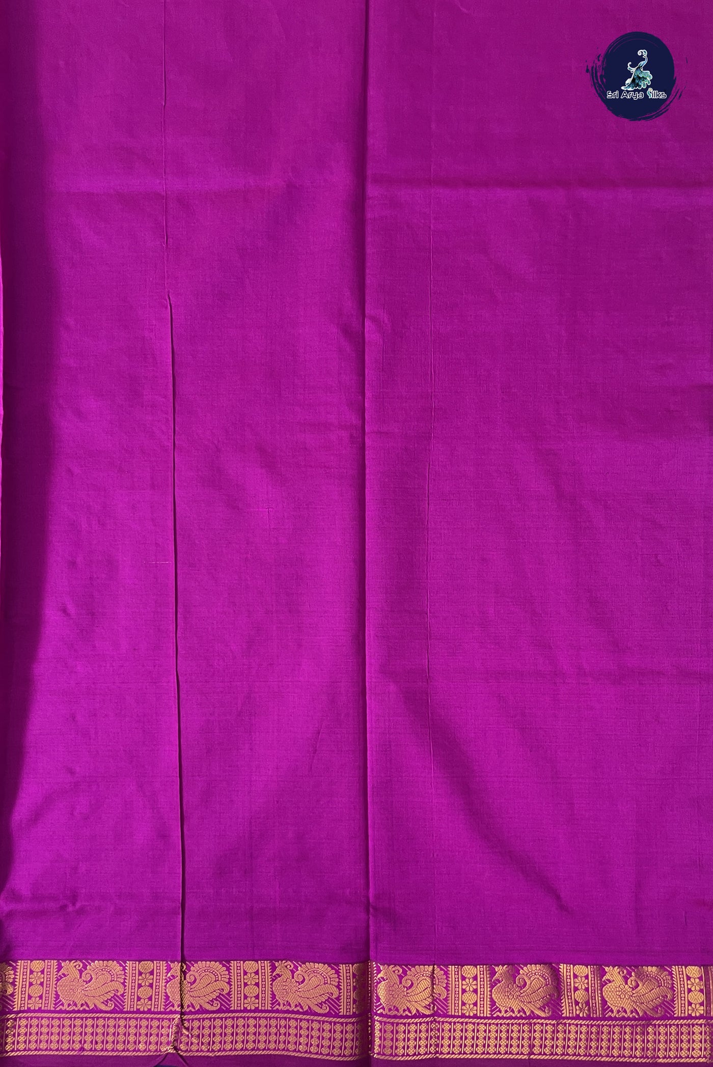Blue Kanchi Semi Silk Cotton Saree With Checked Pattern