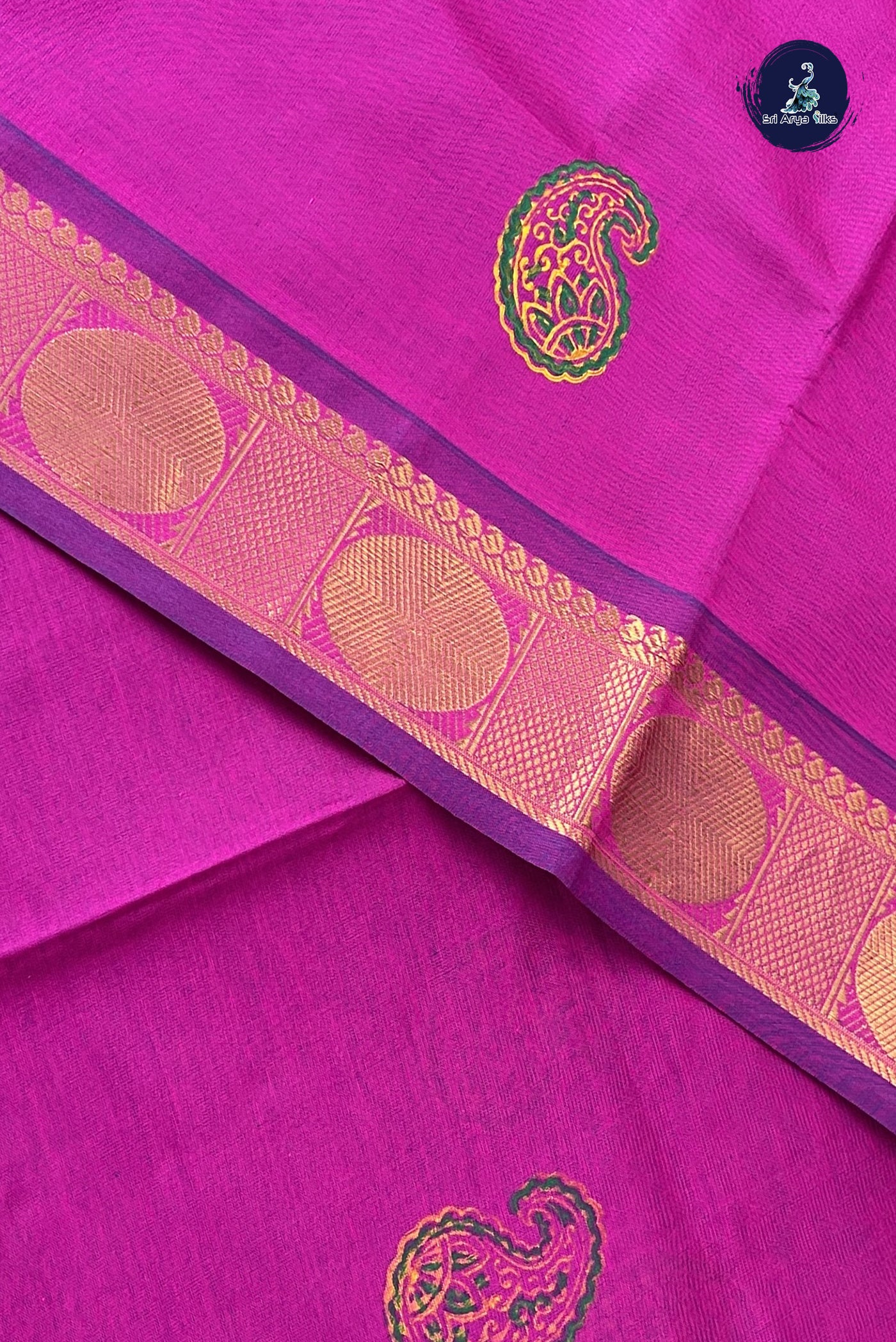 Vadamalli Kanchi Semi Silk Cotton Saree With Printed Pattern