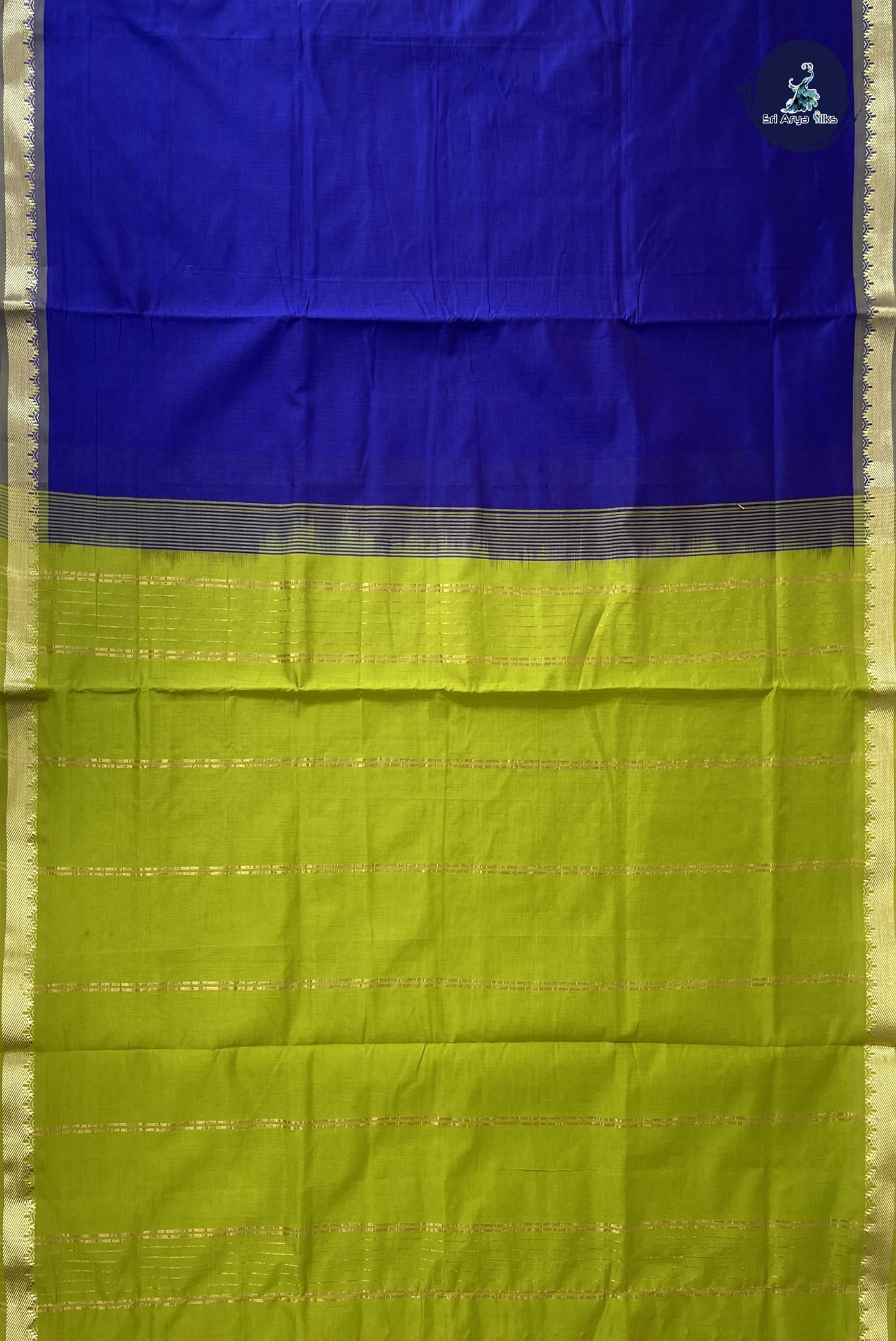 Violet Kanchi Semi Silk Cotton Saree With Plain Pattern