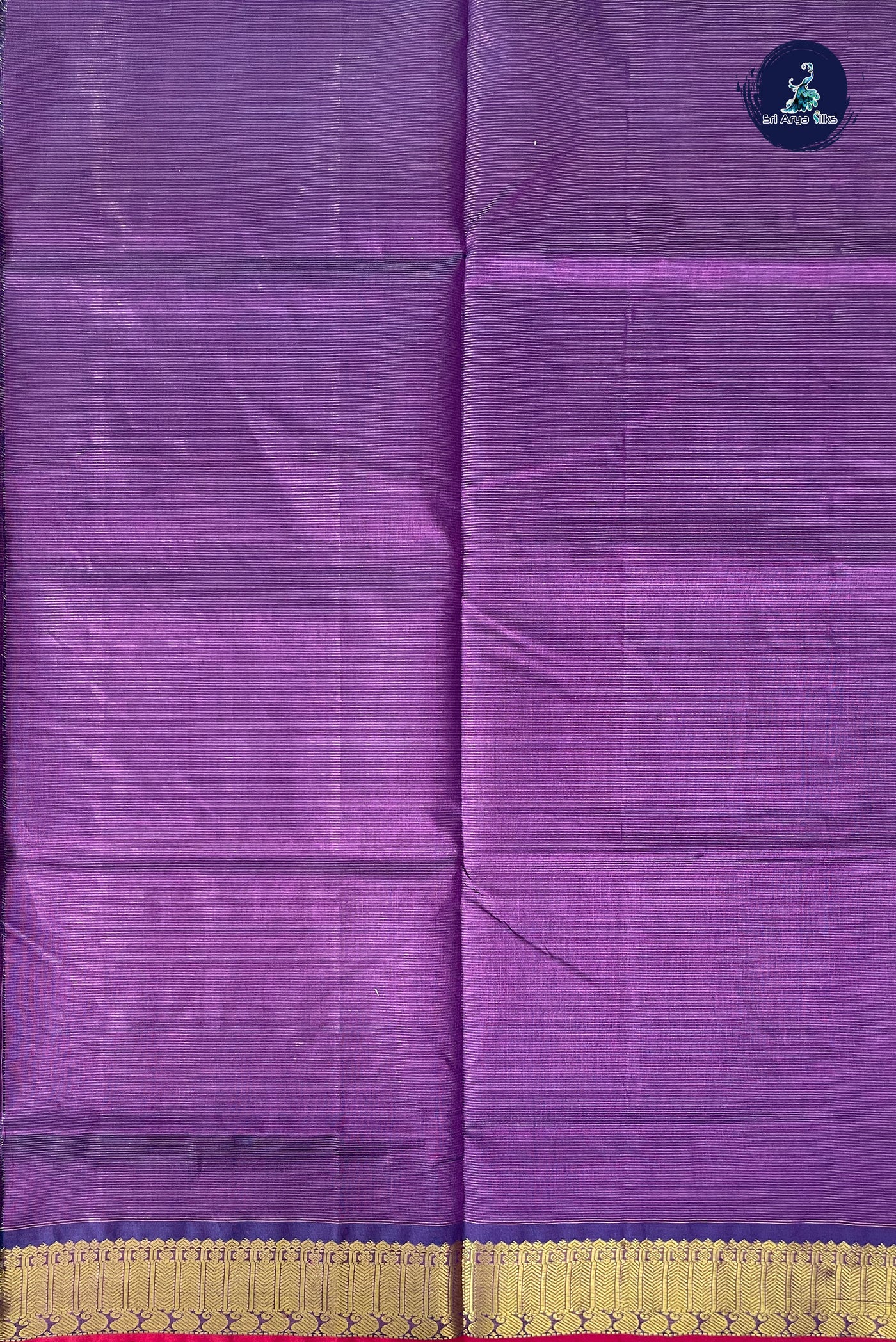 Jamun Vaira Oosi Silk Cotton Saree With Vaira Oosi Pattern