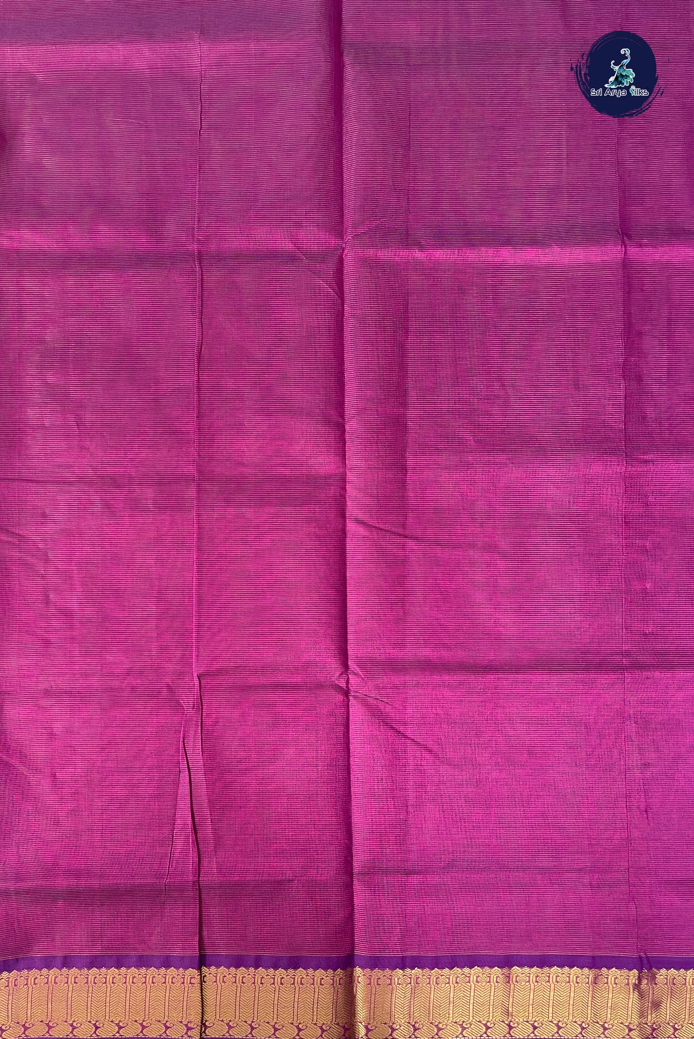 Dual Tone Pink Vaira Oosi Silk Cotton Saree With Vaira Oosi Pattern