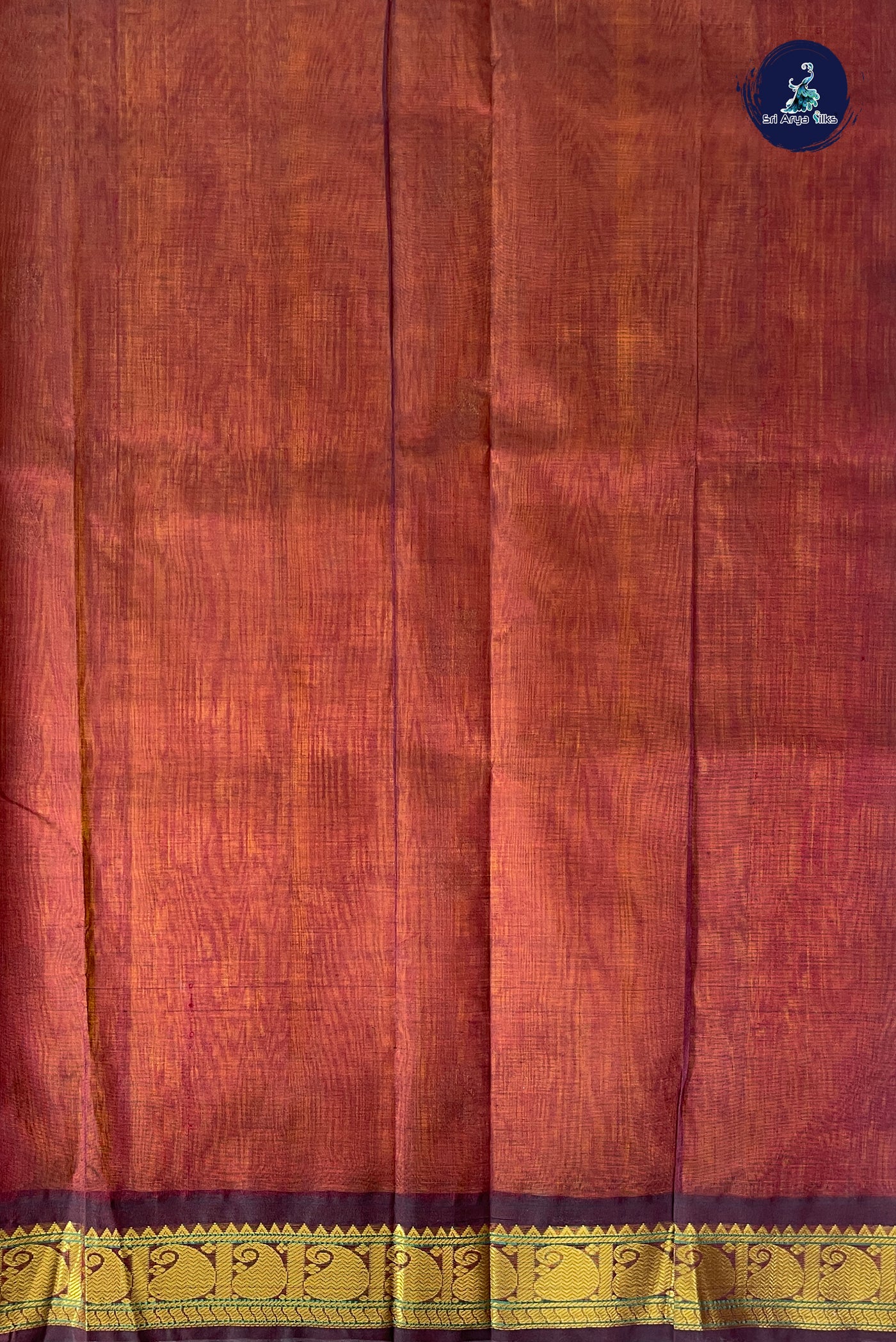 Yellow Korvai Silk Cotton Saree With Zari Buttas Pattern