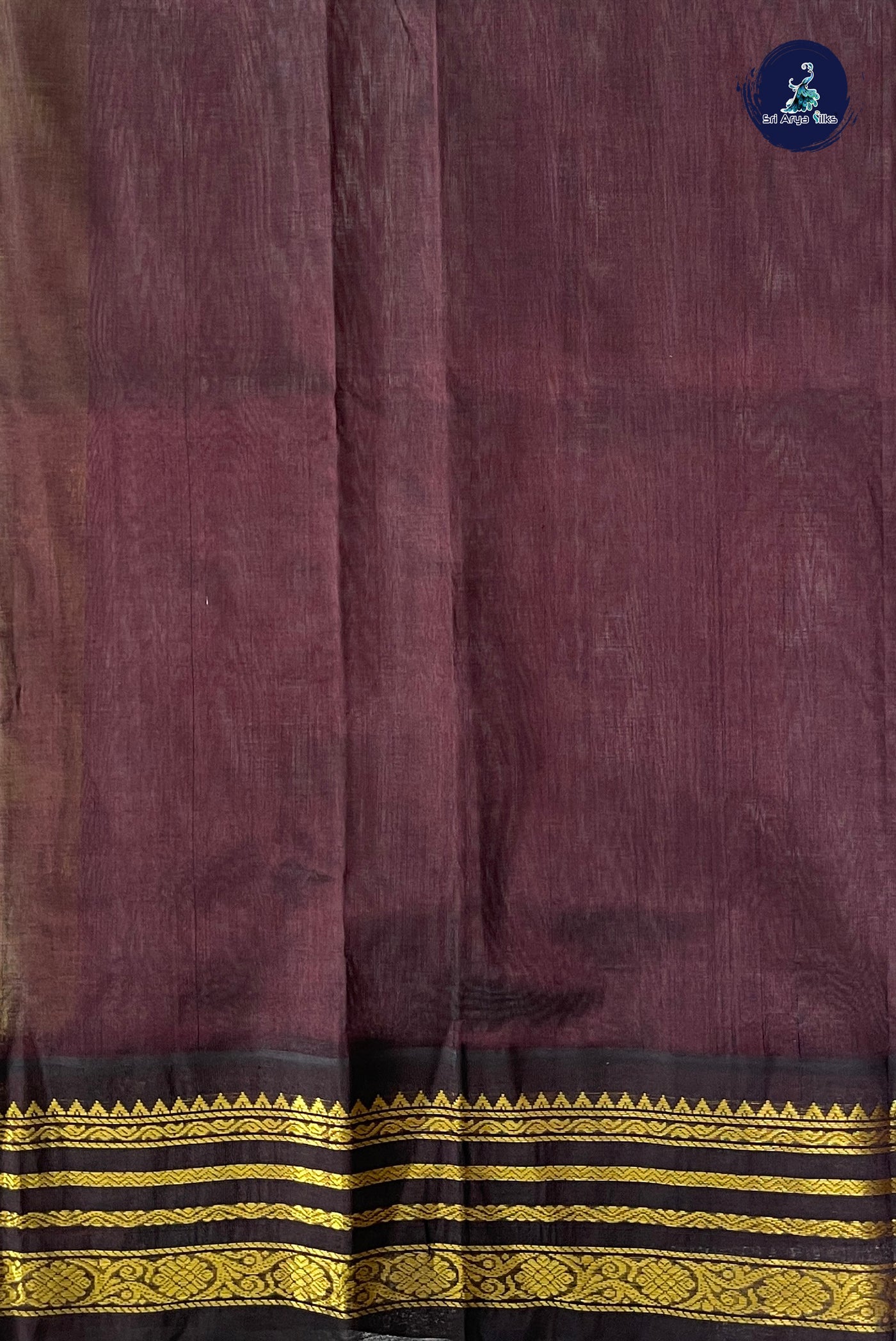 Multi Colour Korvai Silk Cotton Saree With Stripes Pattern