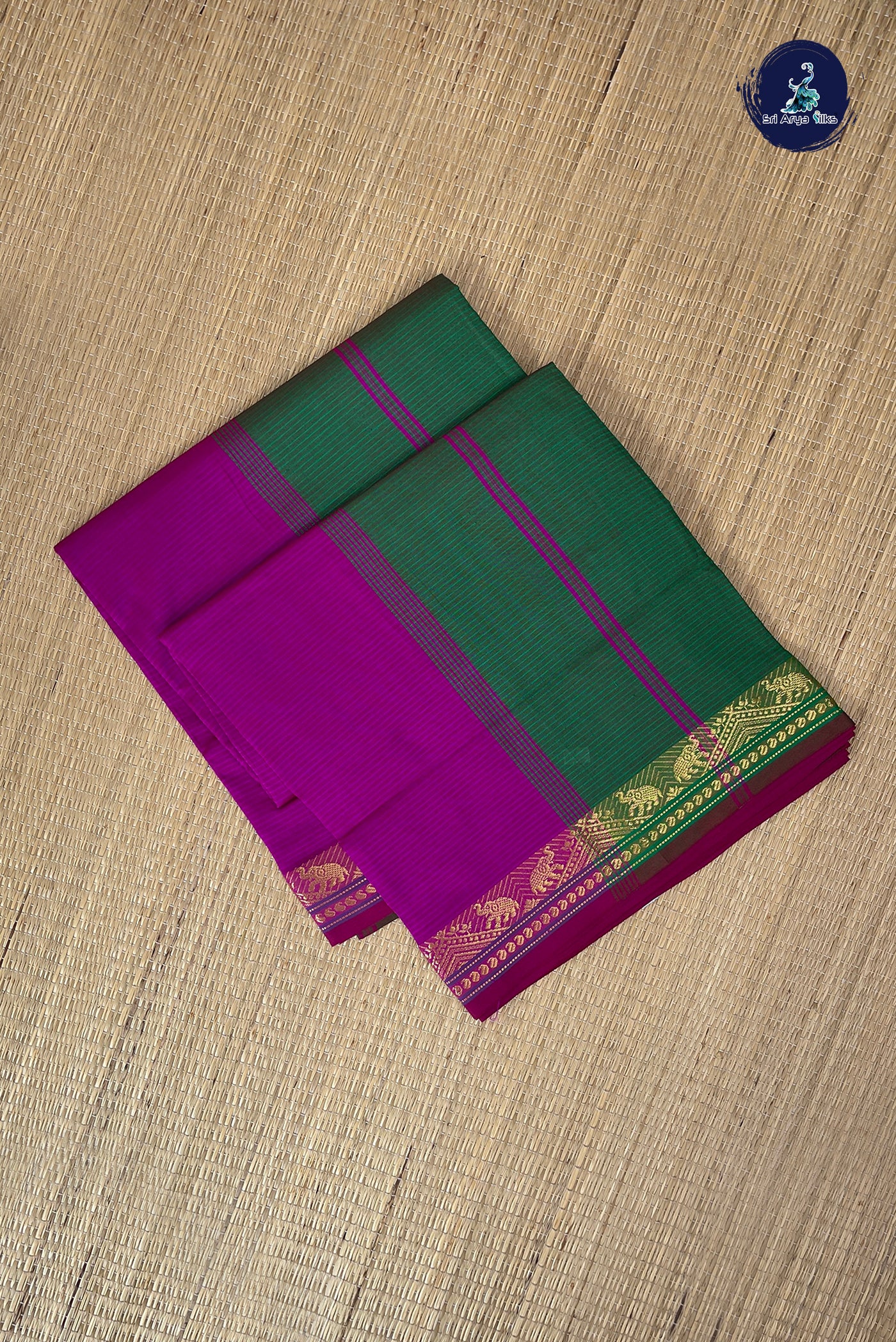Vadamalli Half Pure Silk Cotton Saree With Doria Lines Pattern