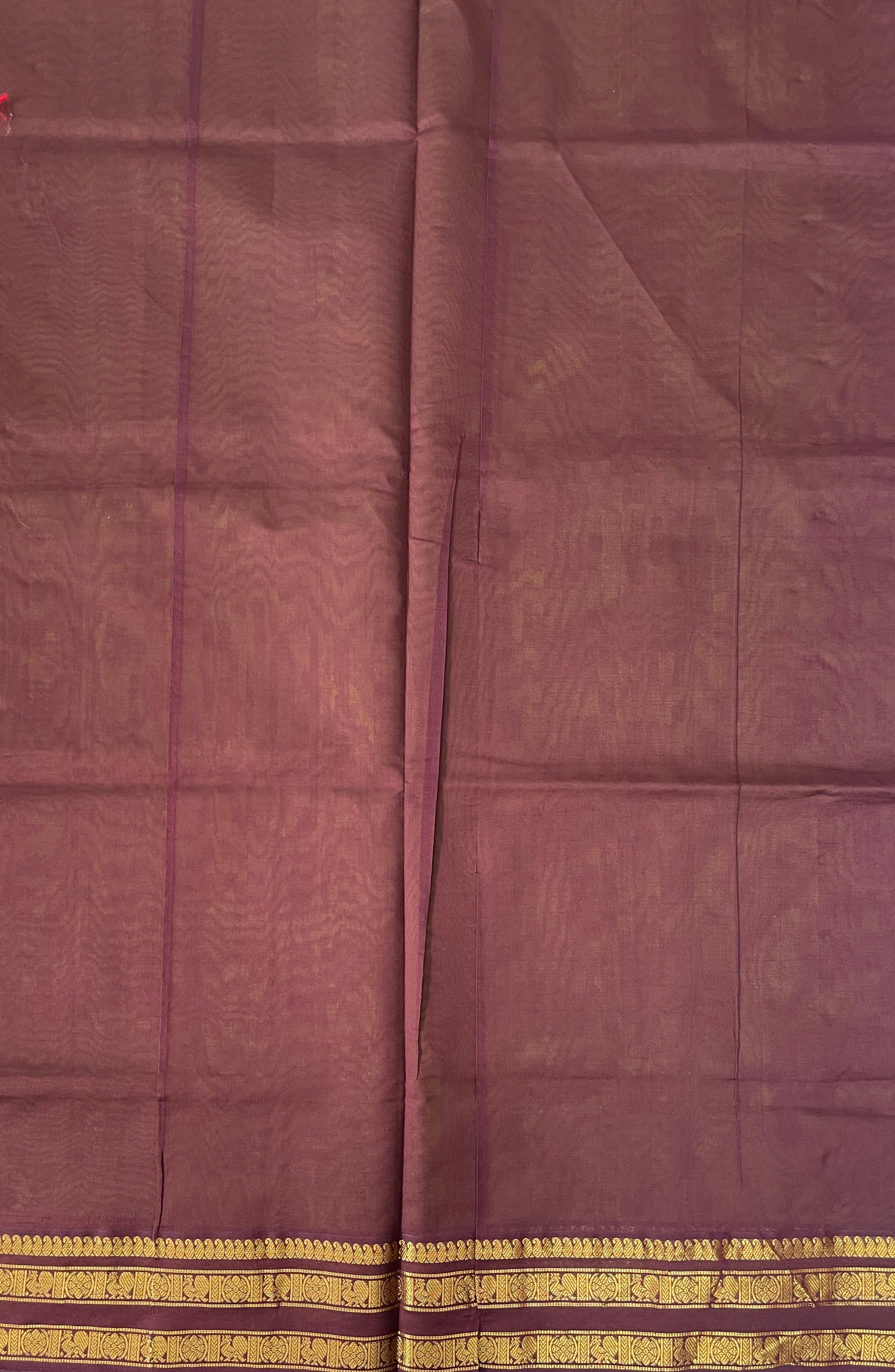 Lime Green Half Pure Silk Cotton Saree With Plain Pattern
