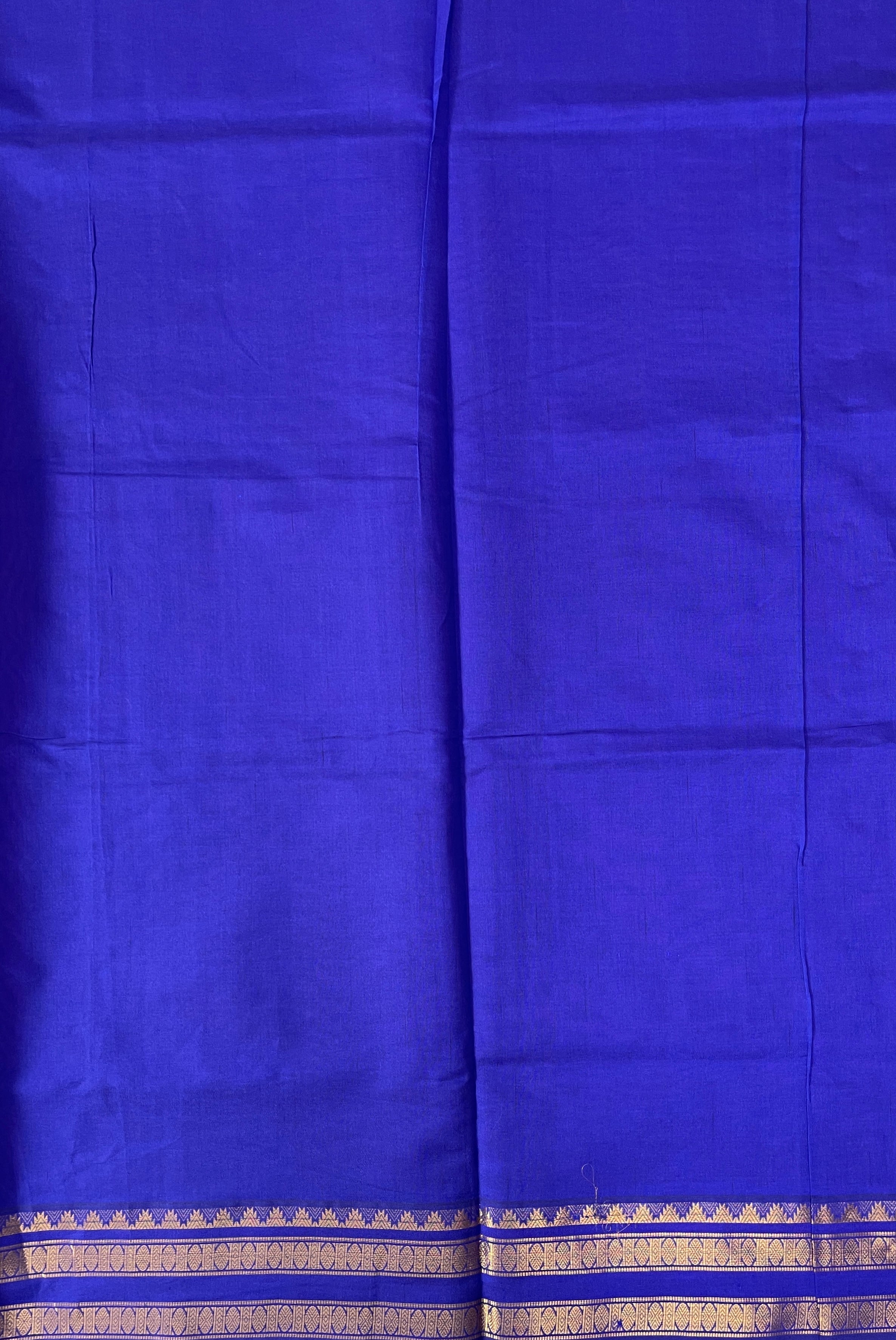 Vadamalli Half Pure Silk Cotton Saree With Plain Pattern