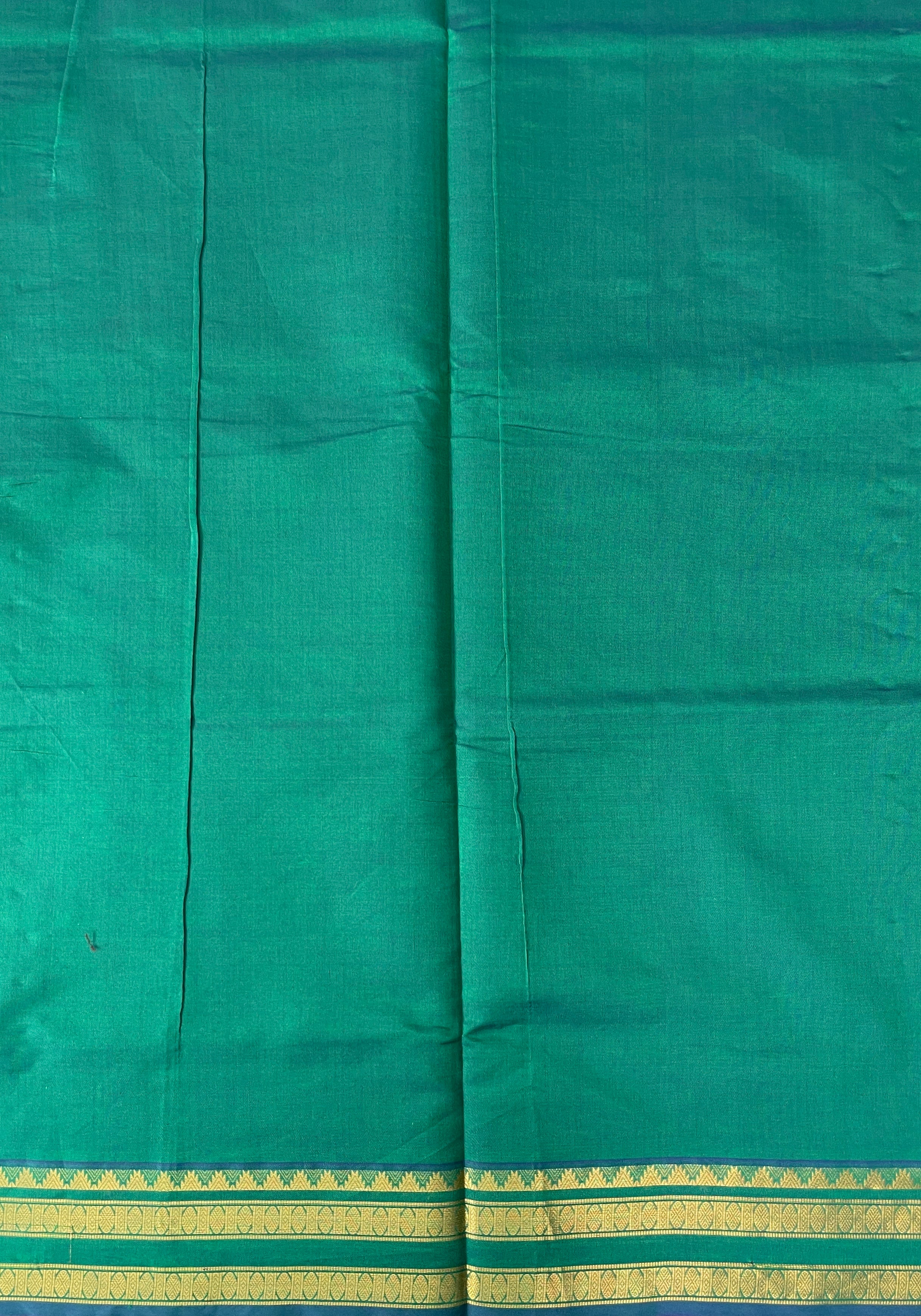 Dual Tone Brown Half Pure Silk Cotton Saree With Plain Pattern