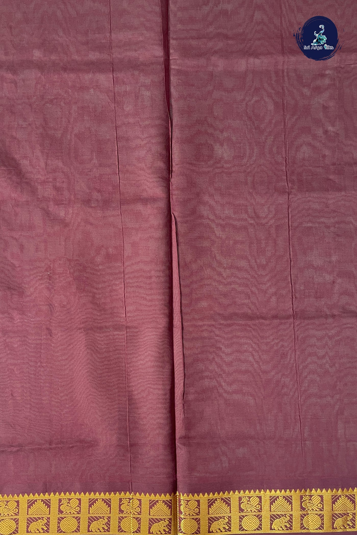 Blue Half Pure Silk Cotton Saree With Printed Pattern